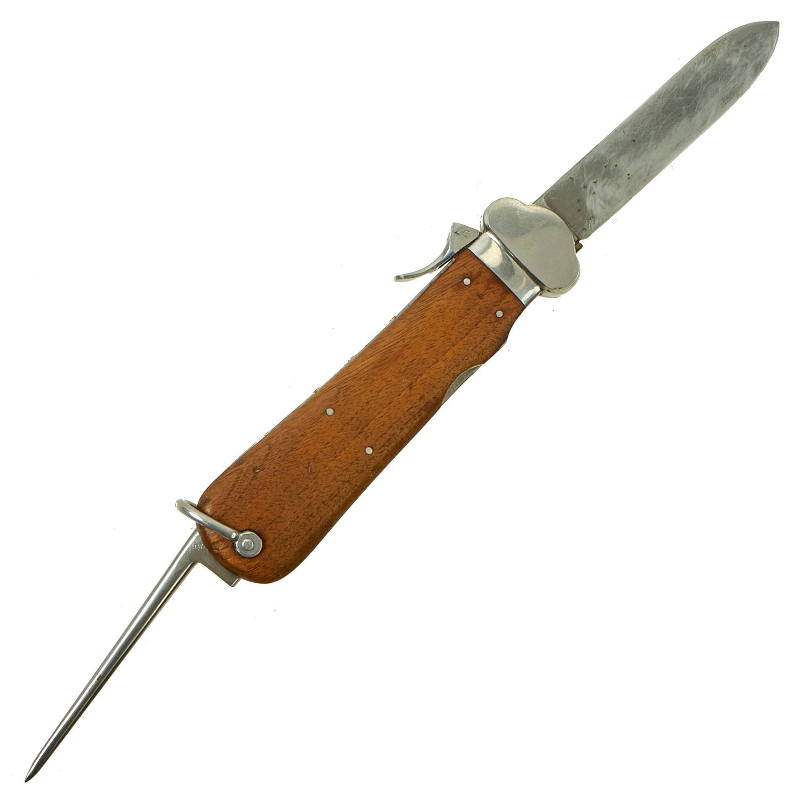 Buy Original German WWII Early Luftwaffe Gravity Knife by Paul Weyersberg & Co. of Solingen - Repaired | Original Firearms Antique For Sale