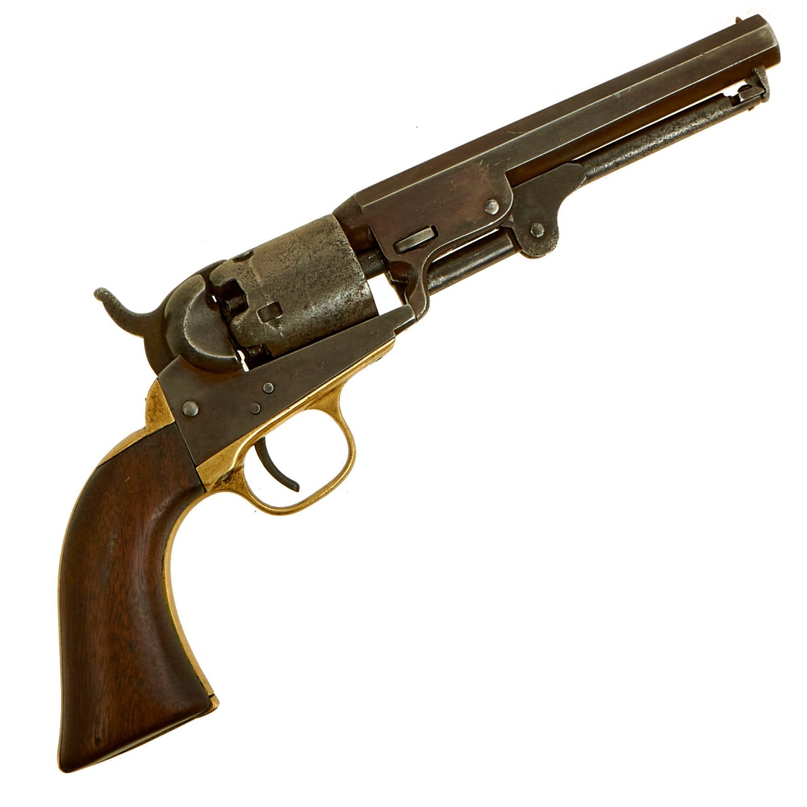Buy Original U.S. Civil War Colt M1849 Pocket Percussion Revolver with 5" Barrel made in 1857 - Serial 134943 | Original Firearms Antique For Sale