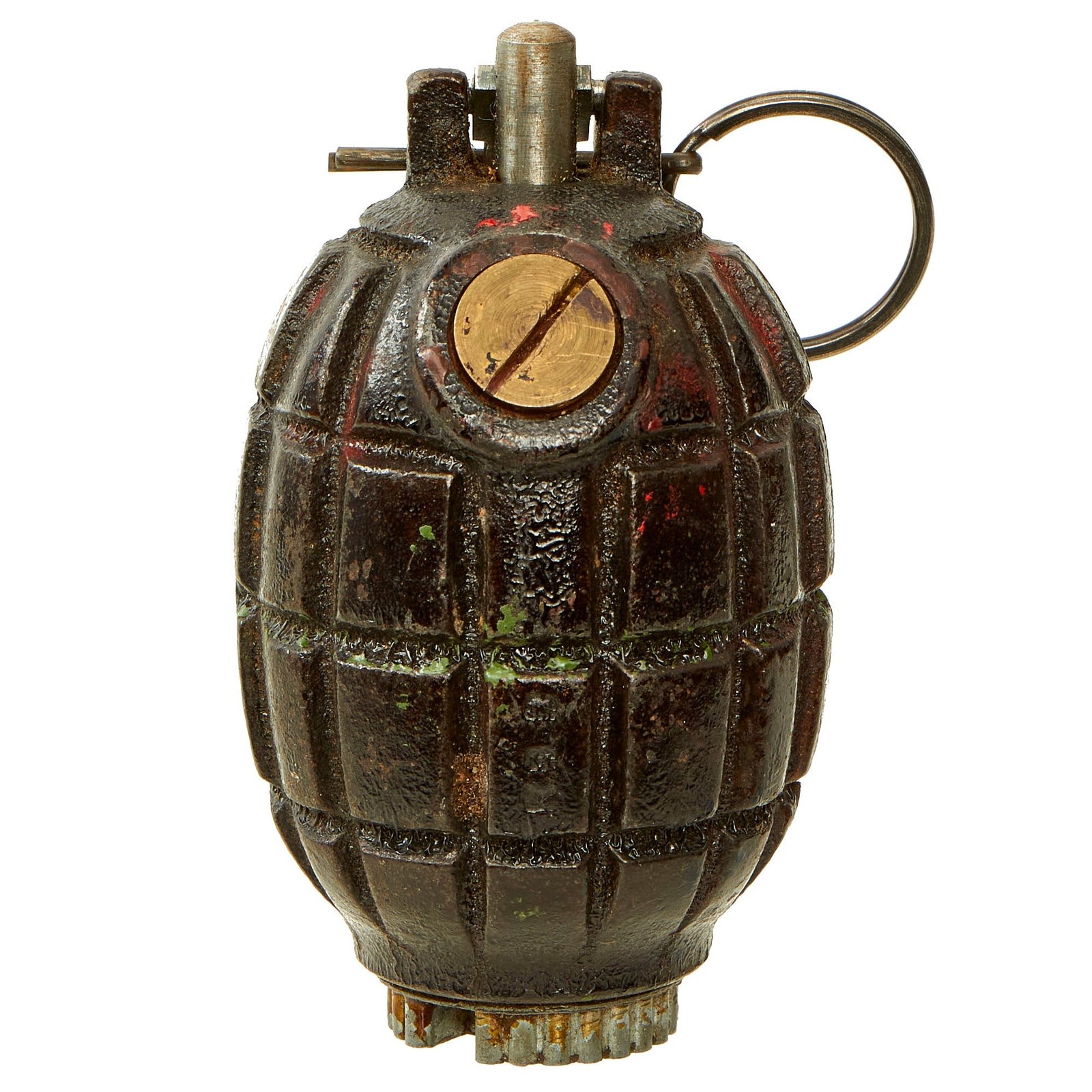 Buy Original British WWII Inert Mills Bomb No. 36M MKI Grenade by R.B. Davies & Co. of Canada - dated 1941/42 | Original Firearms Antique For Sale
