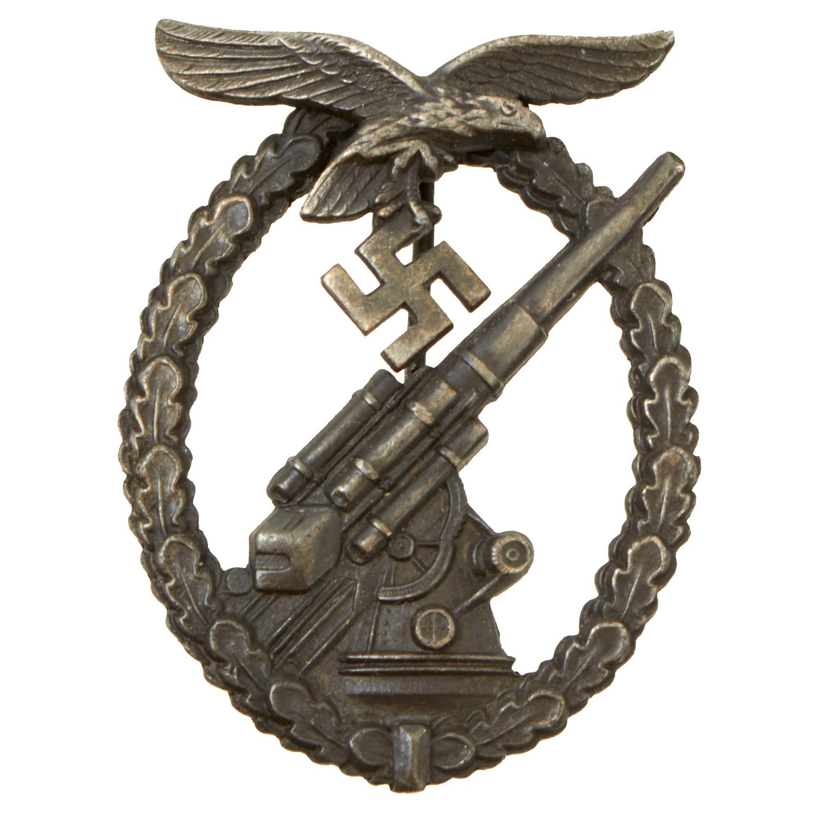 Buy Original German WWII Luftwaffe Anti-Aircraft Flak Battle Badge by F. W. Assmann & Söhne | Original Firearms Antique For Sale