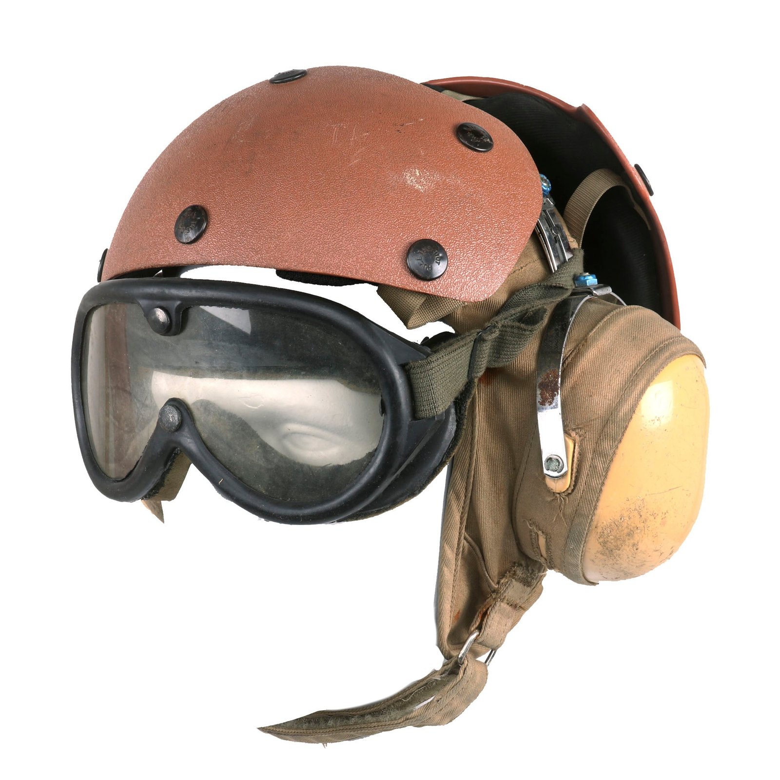 Buy Original U.S. Cold War Era Navy Ship’s Flight Deck Crew HGU-25/P Helmet by Greenbrier Industries - Dated 1985 | Original Firearms Antique For Sale