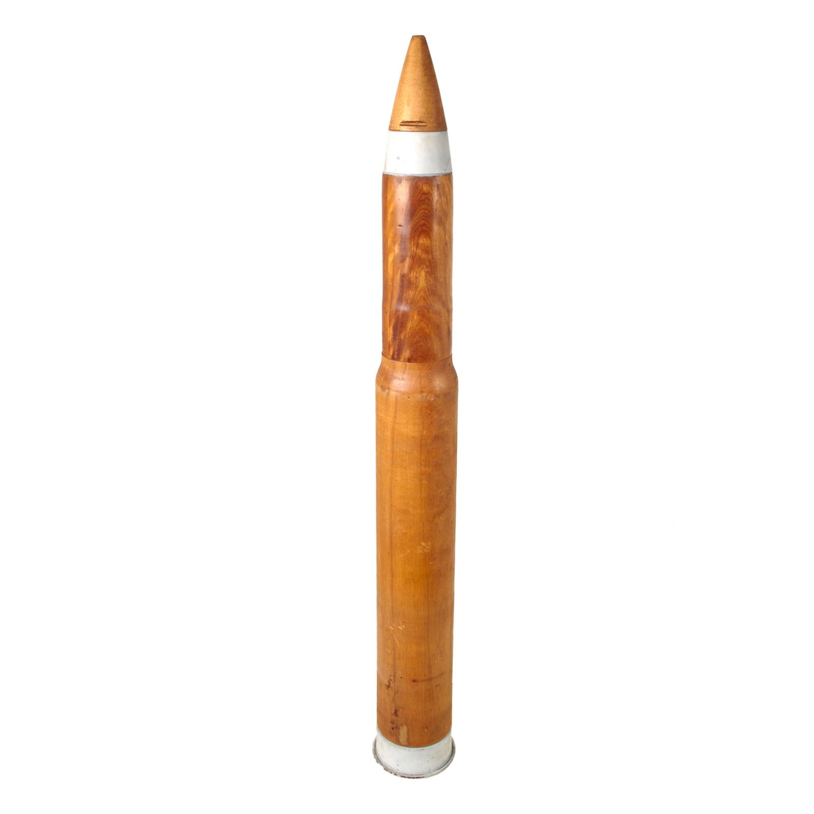 Buy Original WWII U.S. Navy Gun 3 Inch Wooden MK6 Drill Round with Wooden Dummy Fuse | Original Firearms Antique For Sale
