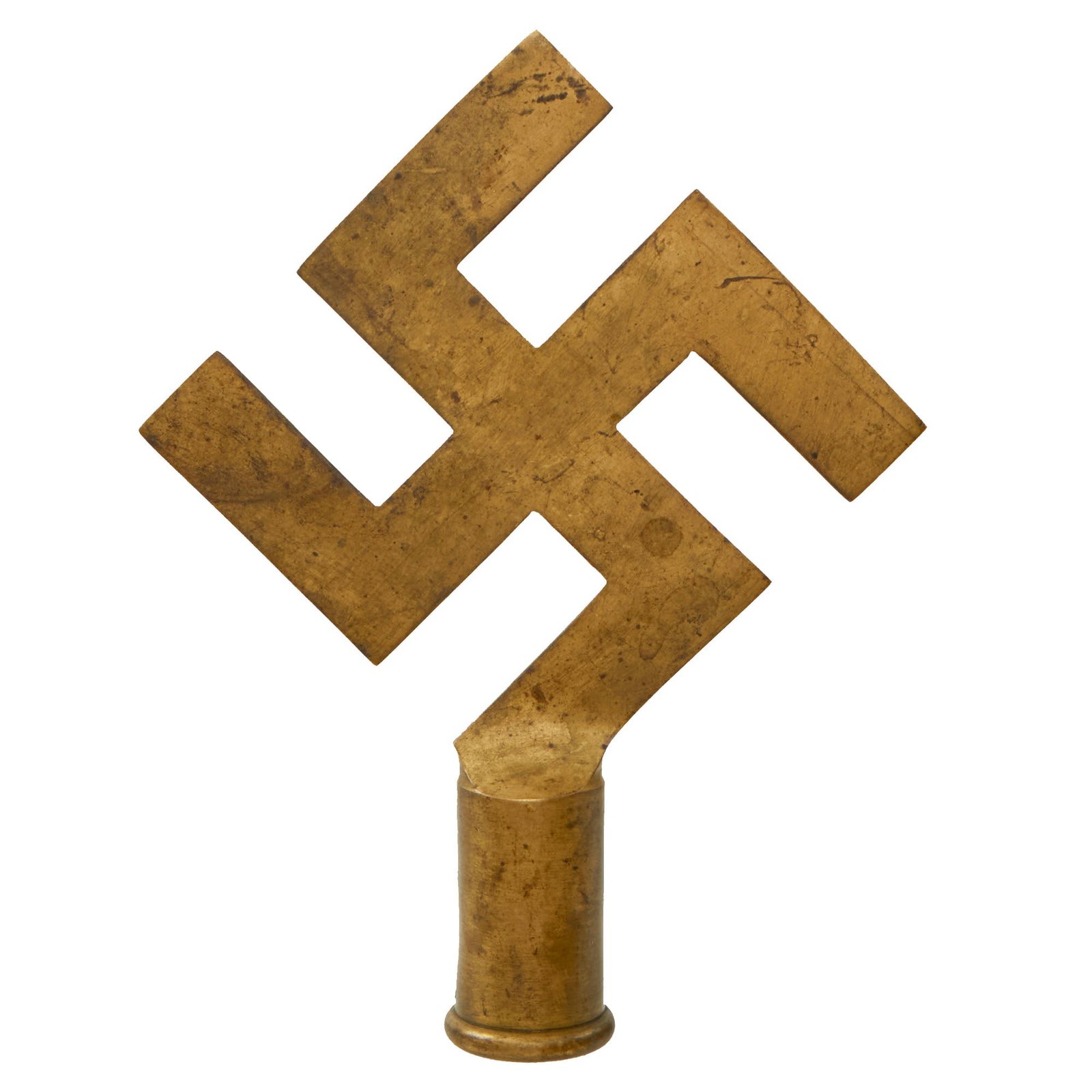 Buy Original German WWII NSDAP National Socialist Party Brass Flag Pole Finial | Original Firearms Antique For Sale