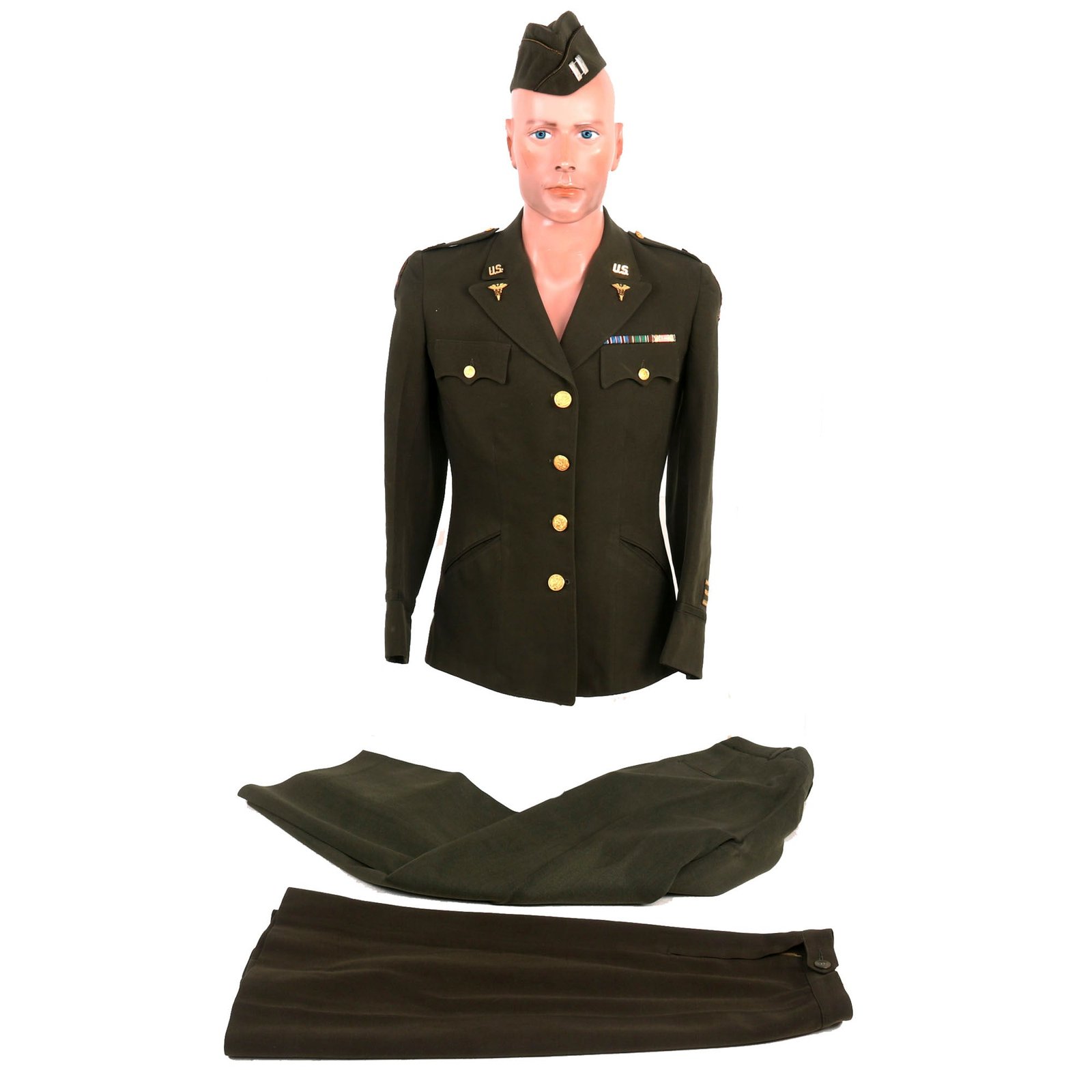 Buy Original U.S. WWII US Army 5th Army Nurse Corps Officer’s Winter Service Class A Uniform Set | Original Firearms Antique For Sale