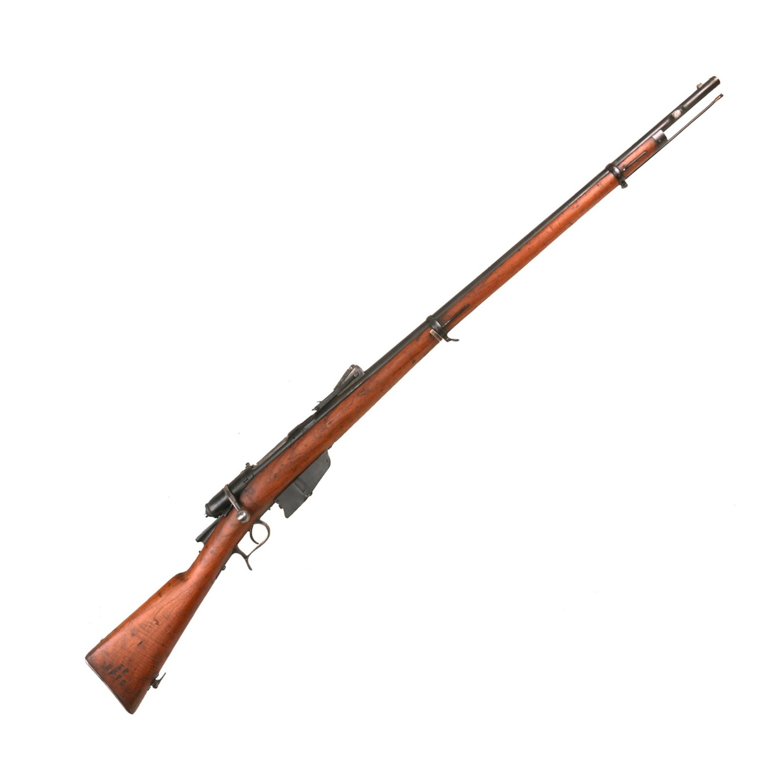 Buy Original Italian WWI Vetterli M1870/87/15 Infantry Rifle Serial PL1495 made in Brescia Converted to 6.5mm - Dated 1890 | Original Firearms Antique For Sale