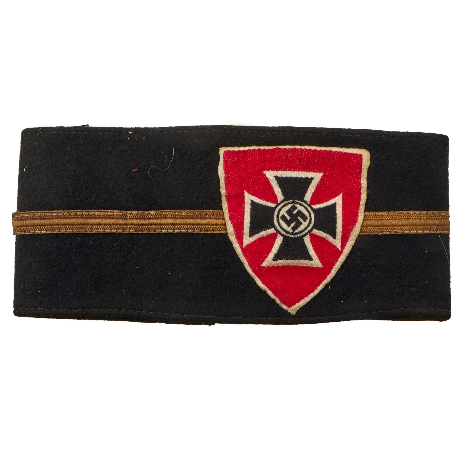 Buy Original German WWII National Socialist State Veteran's Association Officer's Armband - NSRKB | Original Firearms Antique For Sale
