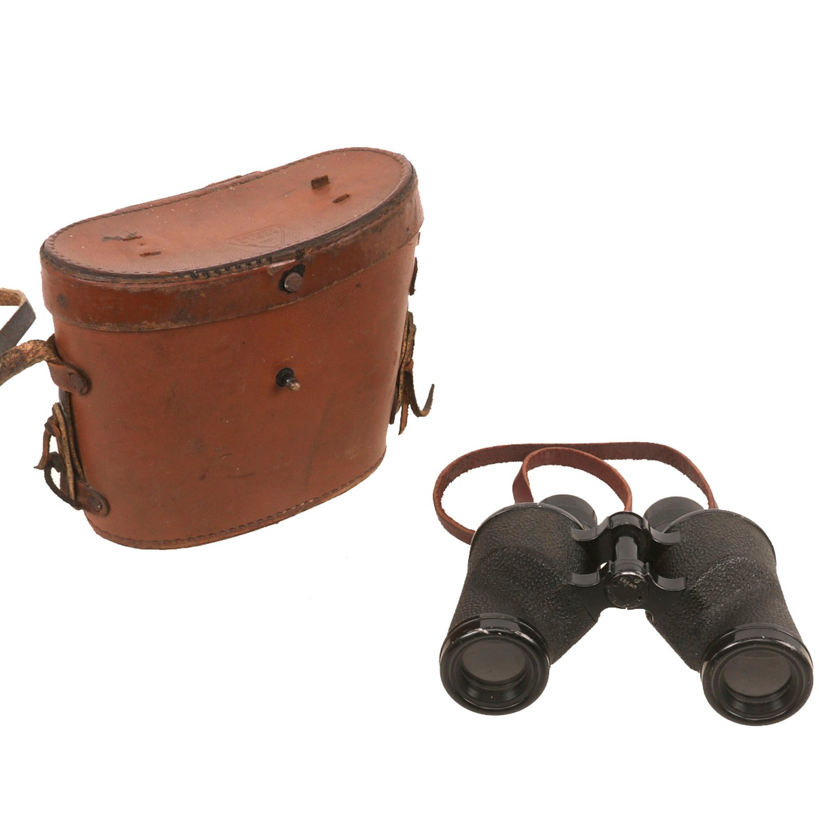 Buy Original U.S. WWII M8 6x30 Binoculars by Bausch & Lomb with M17 Leather Case - Serial 10223 | Original Firearms Antique For Sale