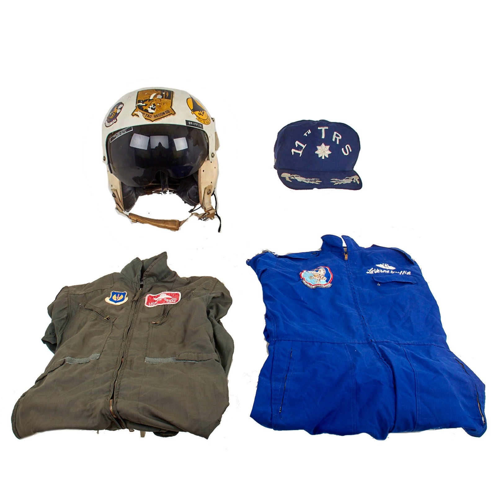 Buy Original U.S. Cold War Era Named Tactical Squadron F-86F Reconnaissance Pilot Grouping With HGU-22/P Personalized Helmet - Colonel LaVerne Griffin, Wisconsin Aviation Hall of Fame | Original Firearms Antique For Sale