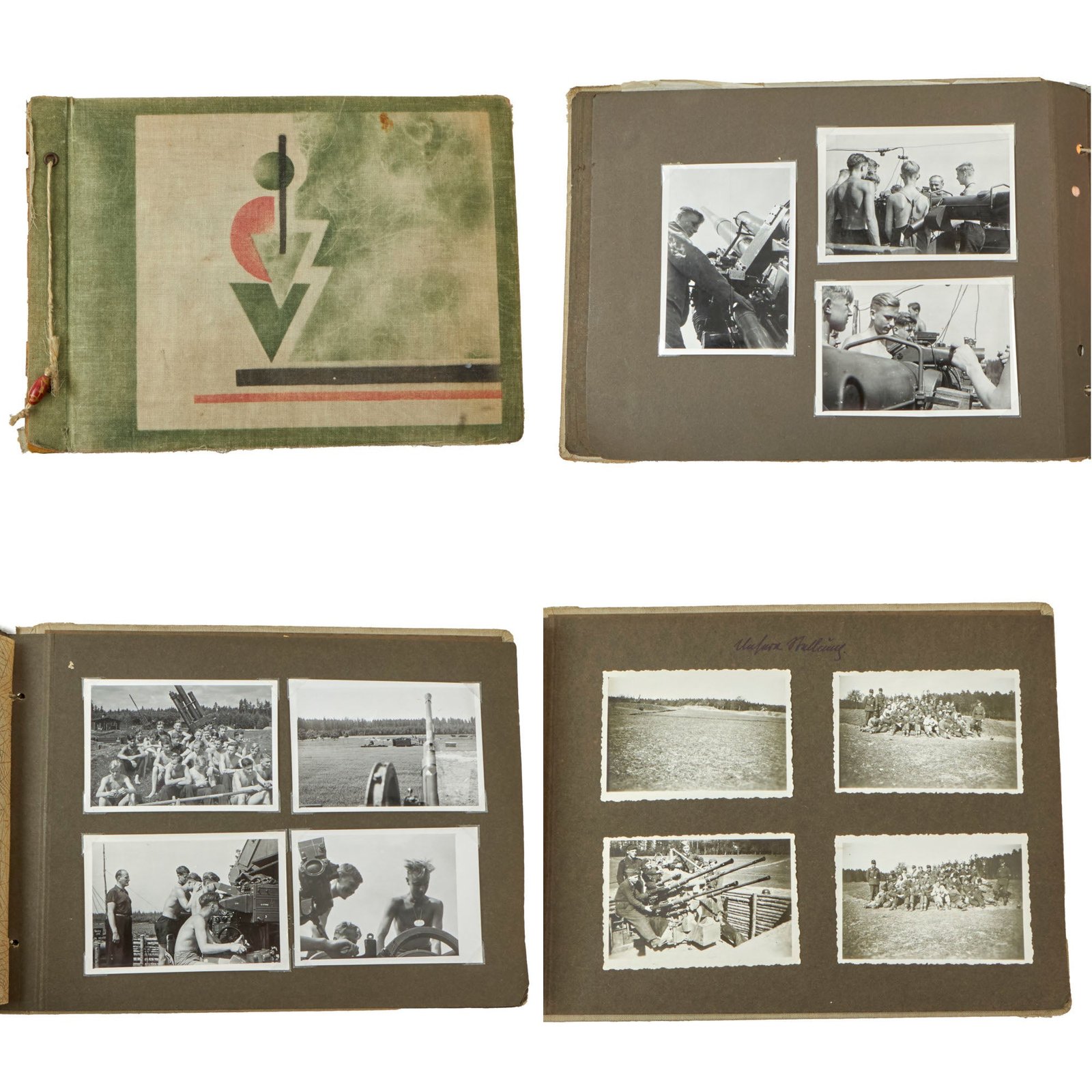 Buy Original German WWII HJ National Youth Organization Luftwaffe Flak Helper Personal Photo Album - 64 Pictures | Original Firearms Antique For Sale