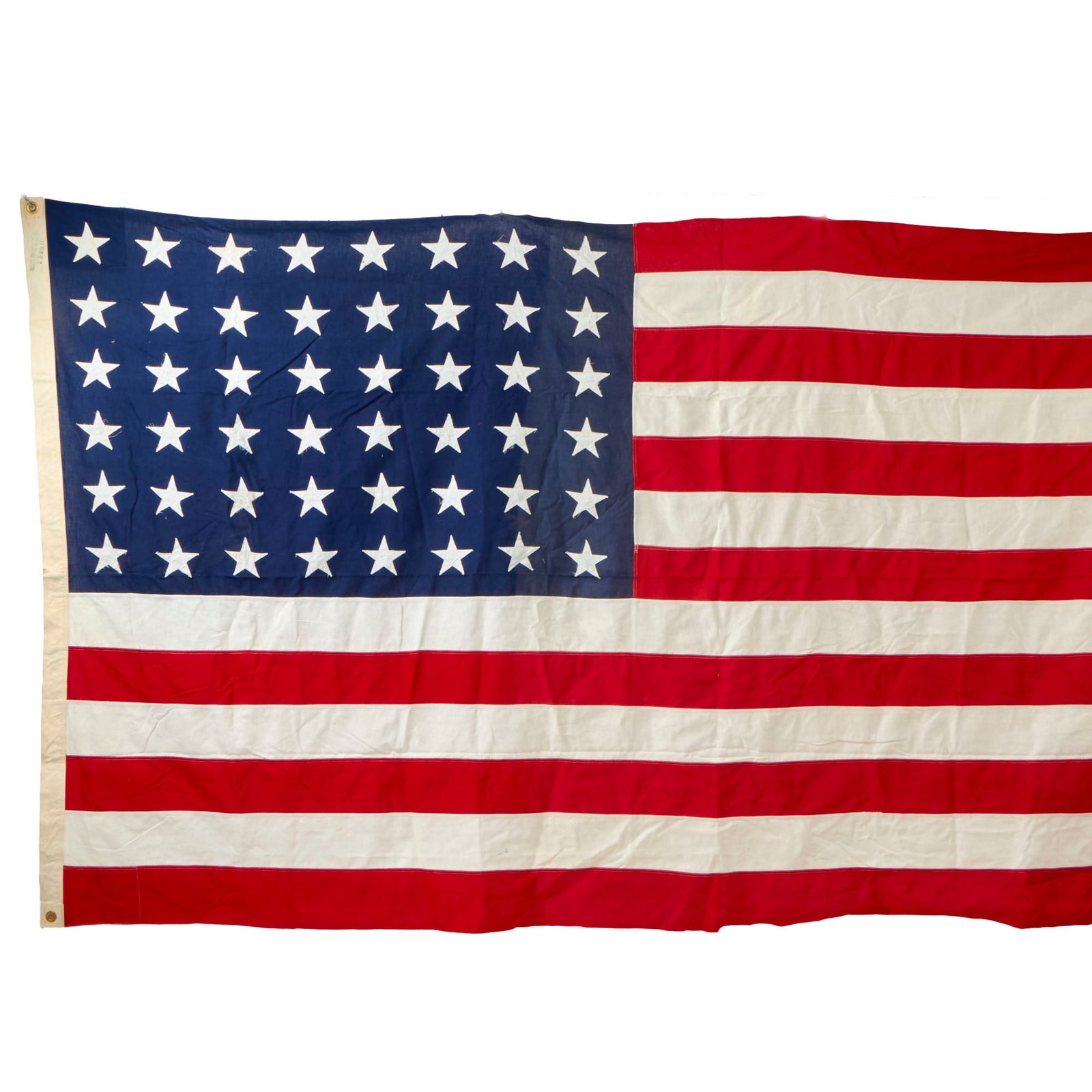 Buy Original U.S. WWII Era 48 Star Flag by Valley Forge Flag Co. - 5 x 9 ½ ft. | Original Firearms Antique For Sale