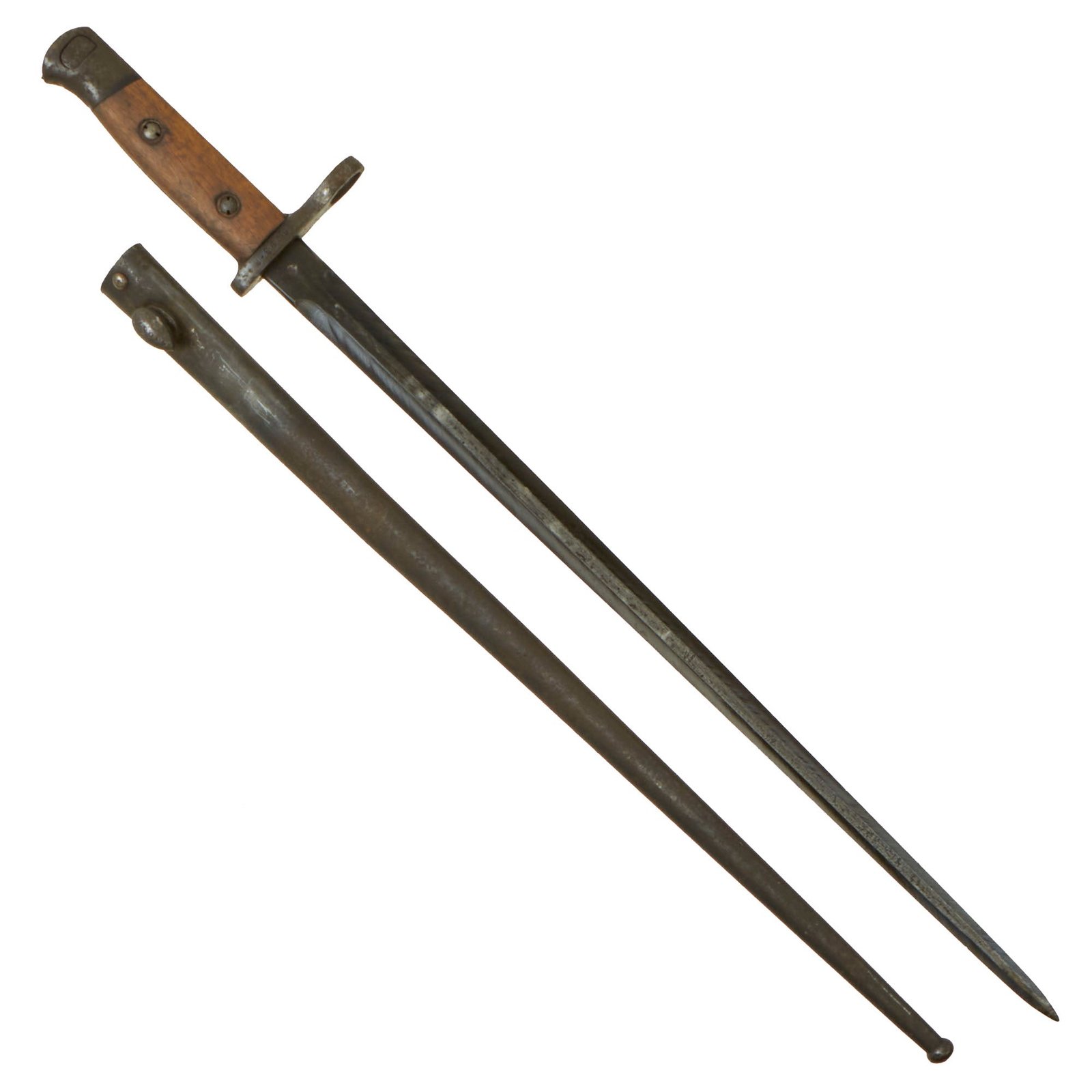 Buy Original Belgian WWI M1916 Bayonet for M1889 Mauser Rifle with Scabbard | Original Firearms Antique For Sale