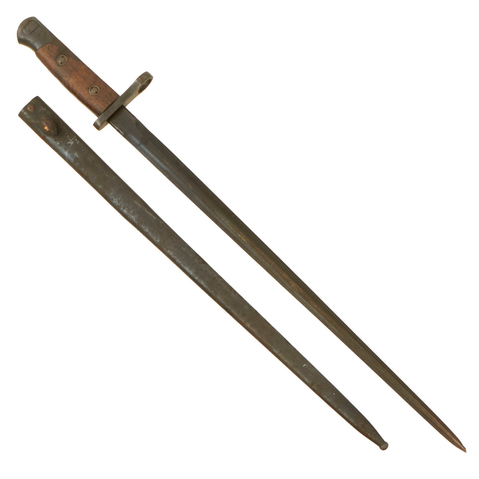 Buy Original Belgian WWI M1916 Bayonet for M1889 Mauser Rifle with Scabbard | Original Firearms Antique For Sale
