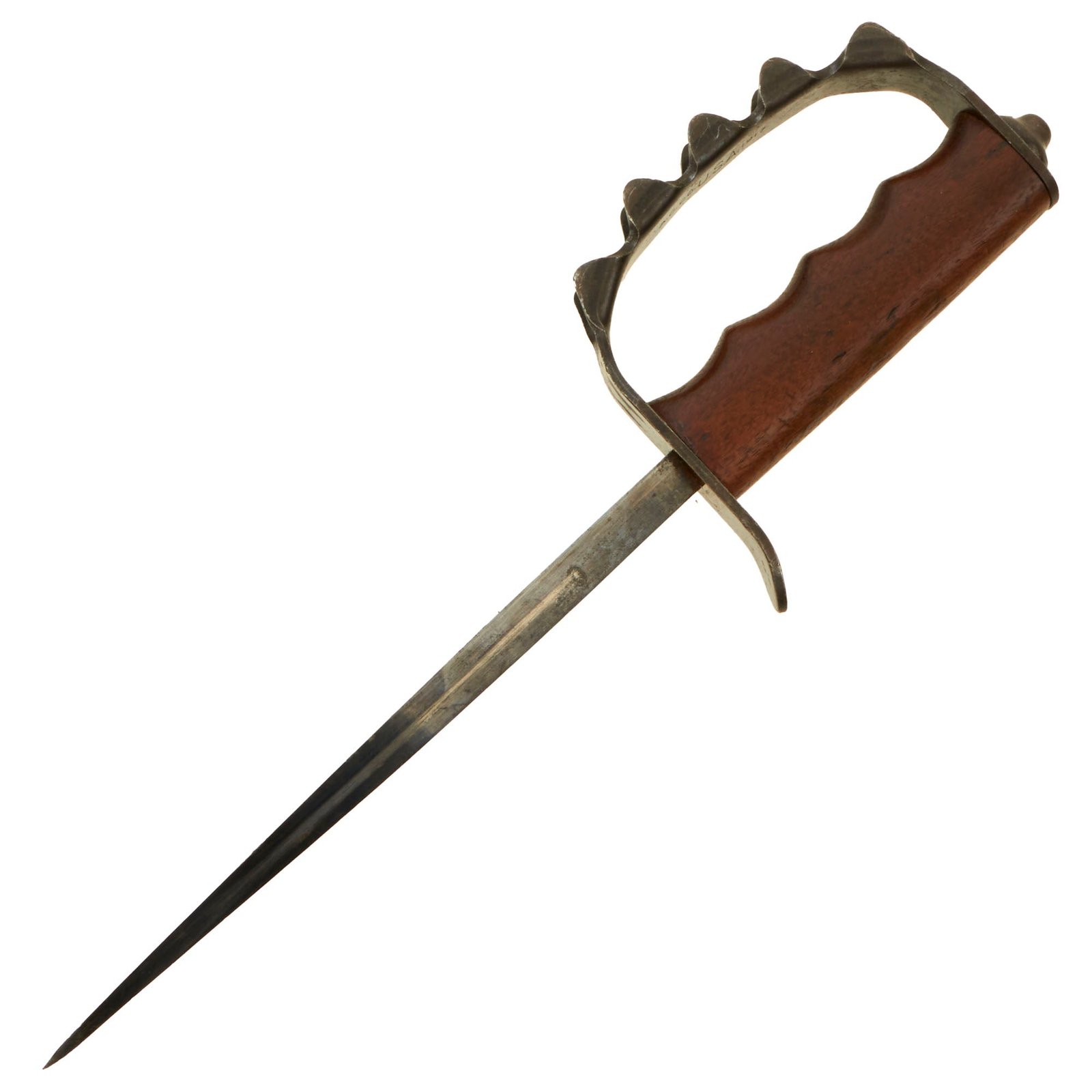 Buy Original U.S. WWI M1917 Knuckle Duster Trench Knife by American Cutlery Co. - Rare Maker | Original Firearms Antique For Sale