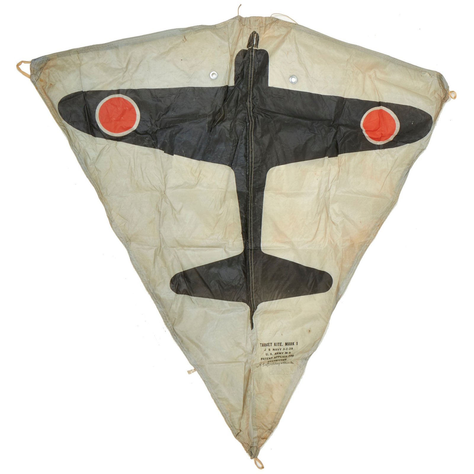 Buy Original WWII U.S. Navy Japanese Zero Target Kite Mark 1 by the Spalding Brothers - Missing Frame | Original Firearms Antique For Sale