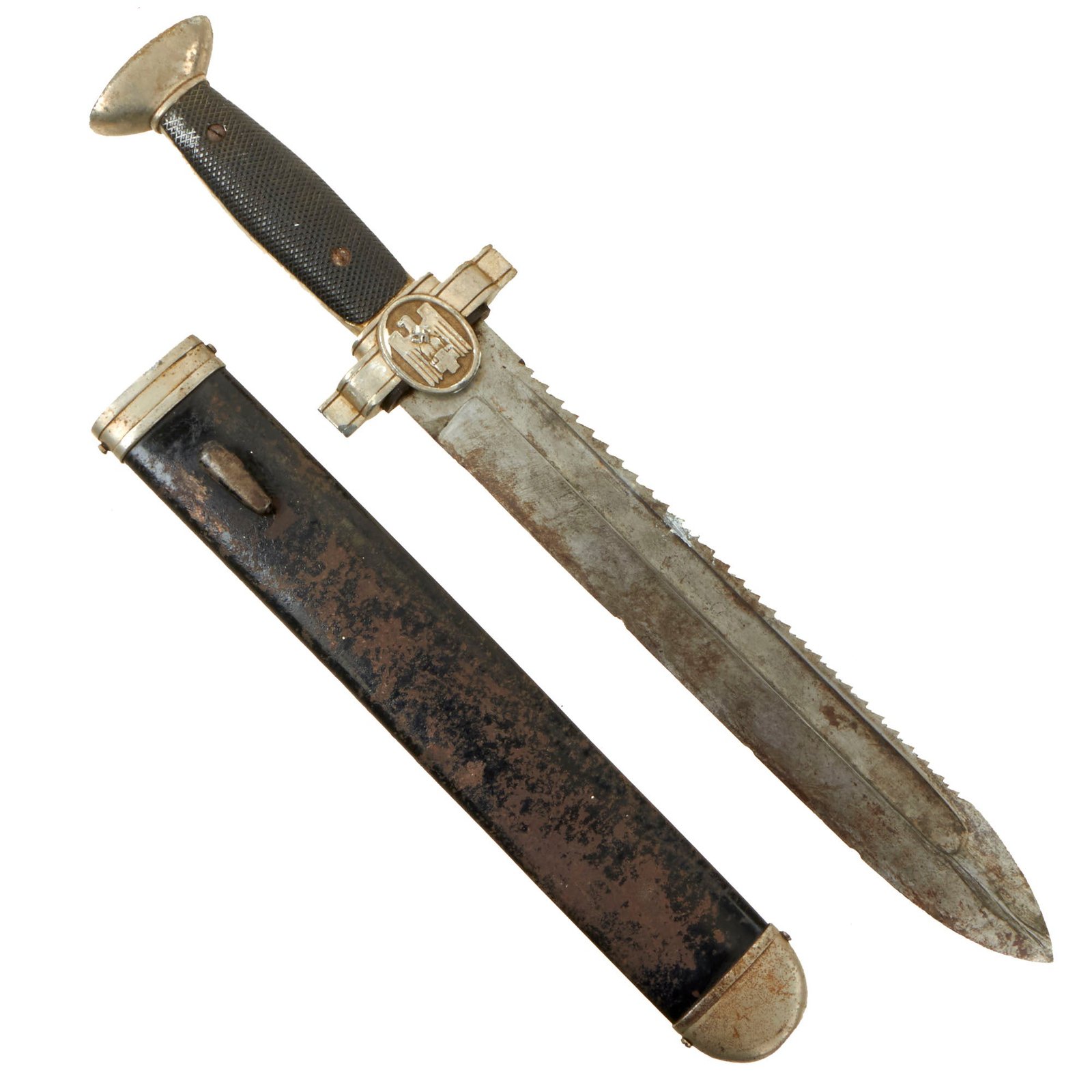 Buy Original German WWII Sharpened & Service Used DRK Red Cross EM/NCO Hewer with Scabbard - Deutsches Rotes Kreuz | Original Firearms Antique For Sale