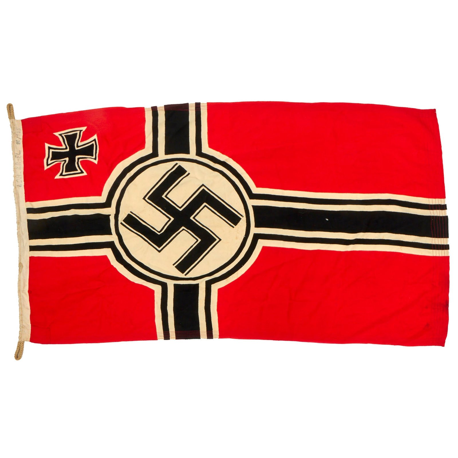Buy Original German WWII 80cm x 135cm National Battle Flag by LOH - Reichskriegsflagge | Original Firearms Antique For Sale