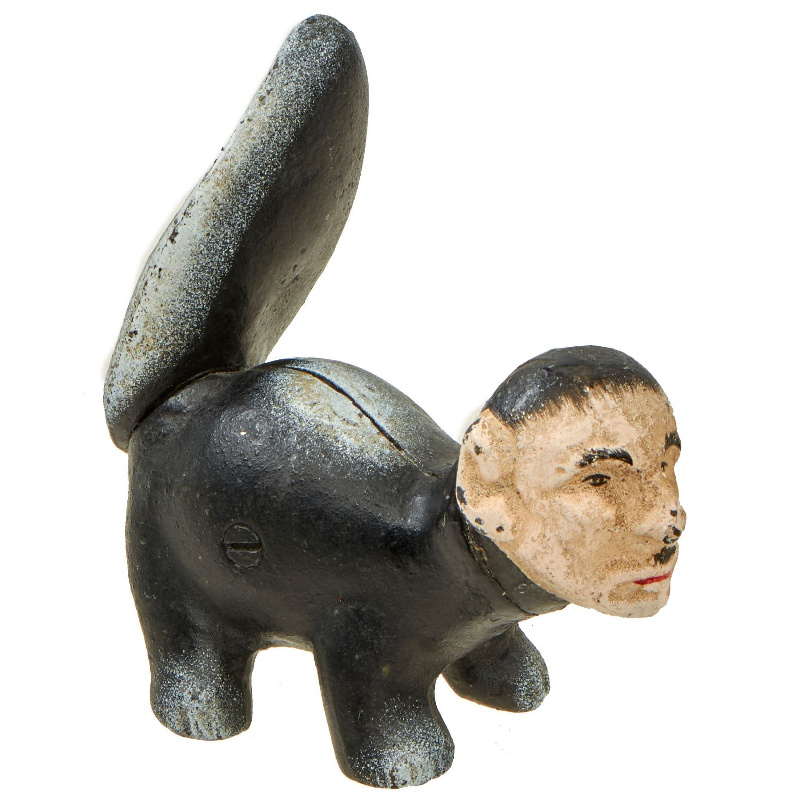 Buy Original U.S. WWII American Anti-German Multi-piece Cast Iron “Der Phew-Ur” Skunk Caricature | Original Firearms Antique For Sale