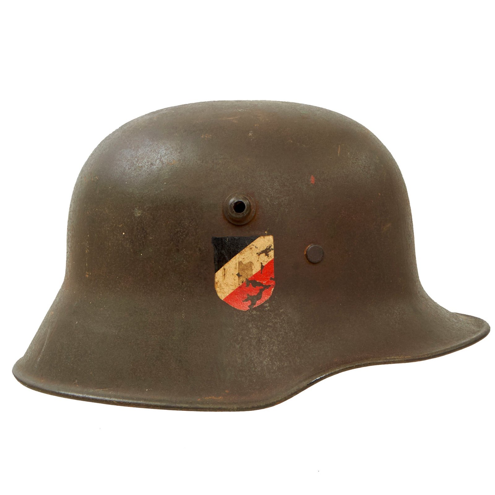 Buy Original German WWII M18 Transitional Heer Army Double Decal Helmet with Interwar Liner - Stamped "Bell" L64 | Original Firearms Antique For Sale