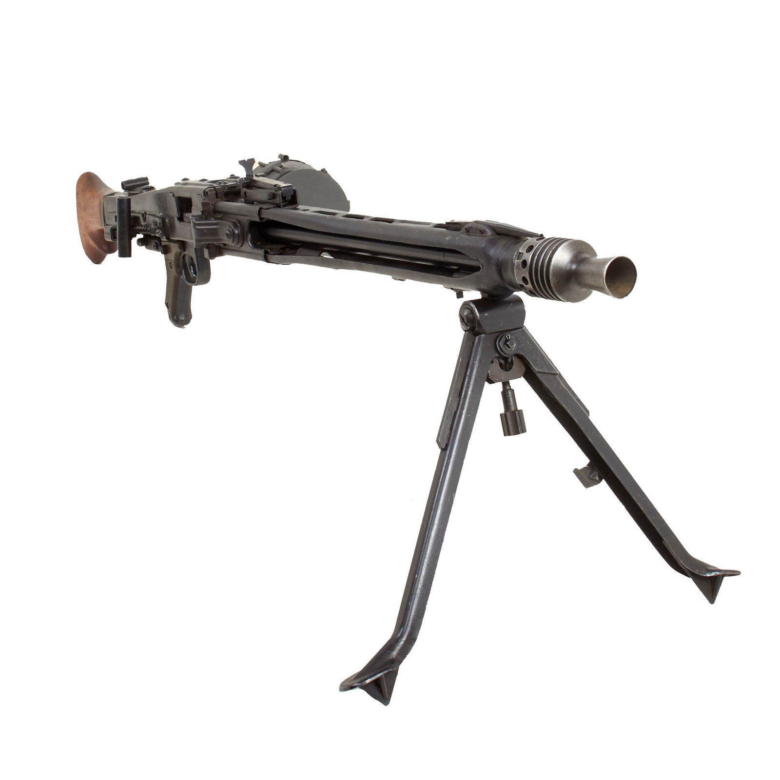 Buy Original German WWII MG 42 Display Machine Gun by MAGET with Bipod & Maker Marked Belt Drum - made in 1945 | Original Firearms Antique For Sale