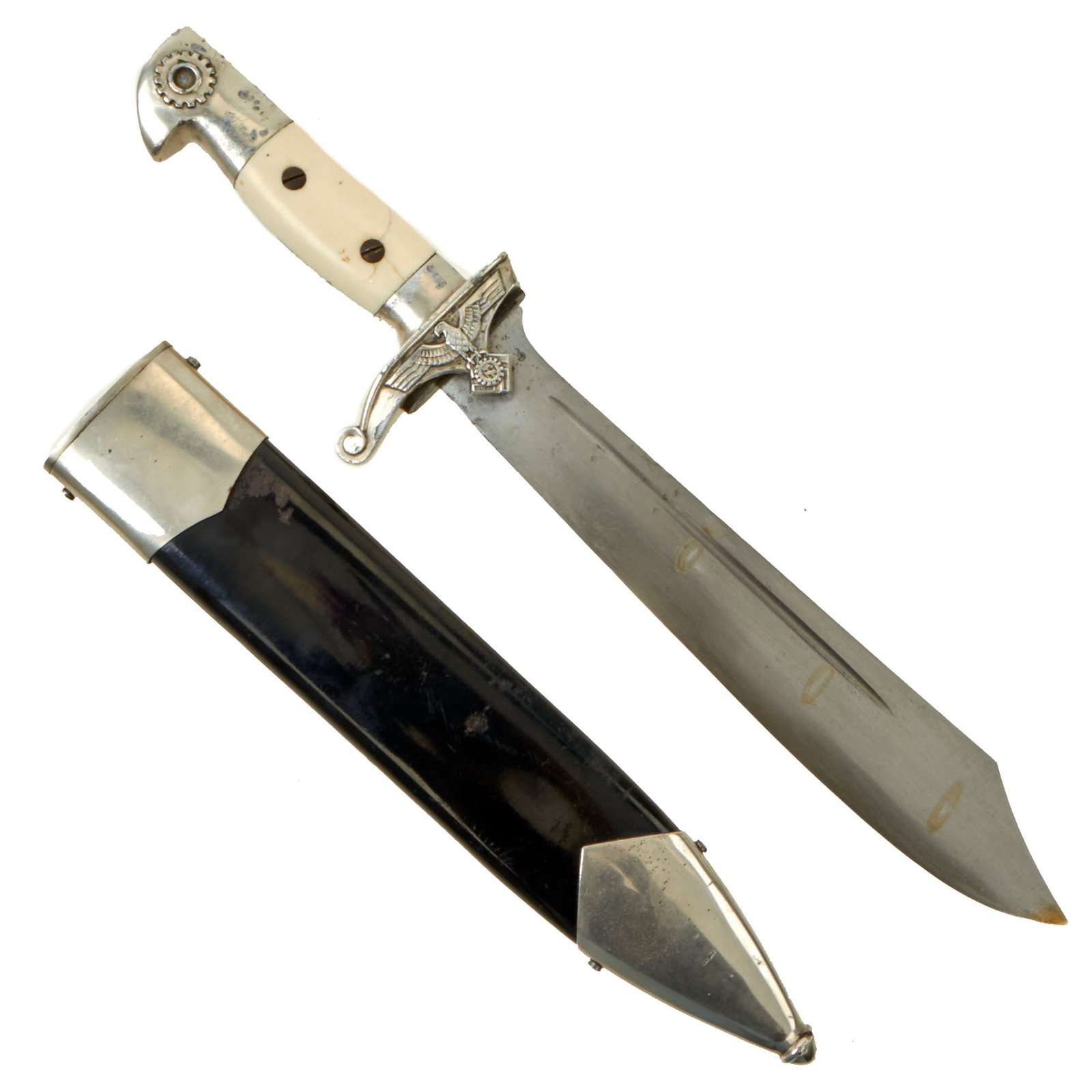 Buy Original German WWII TeNo Technical Emergency Corps Enlisted Hewer by Carl Eickhorn with Scabbard - Matching Serial 5663 | Original Firearms Antique For Sale