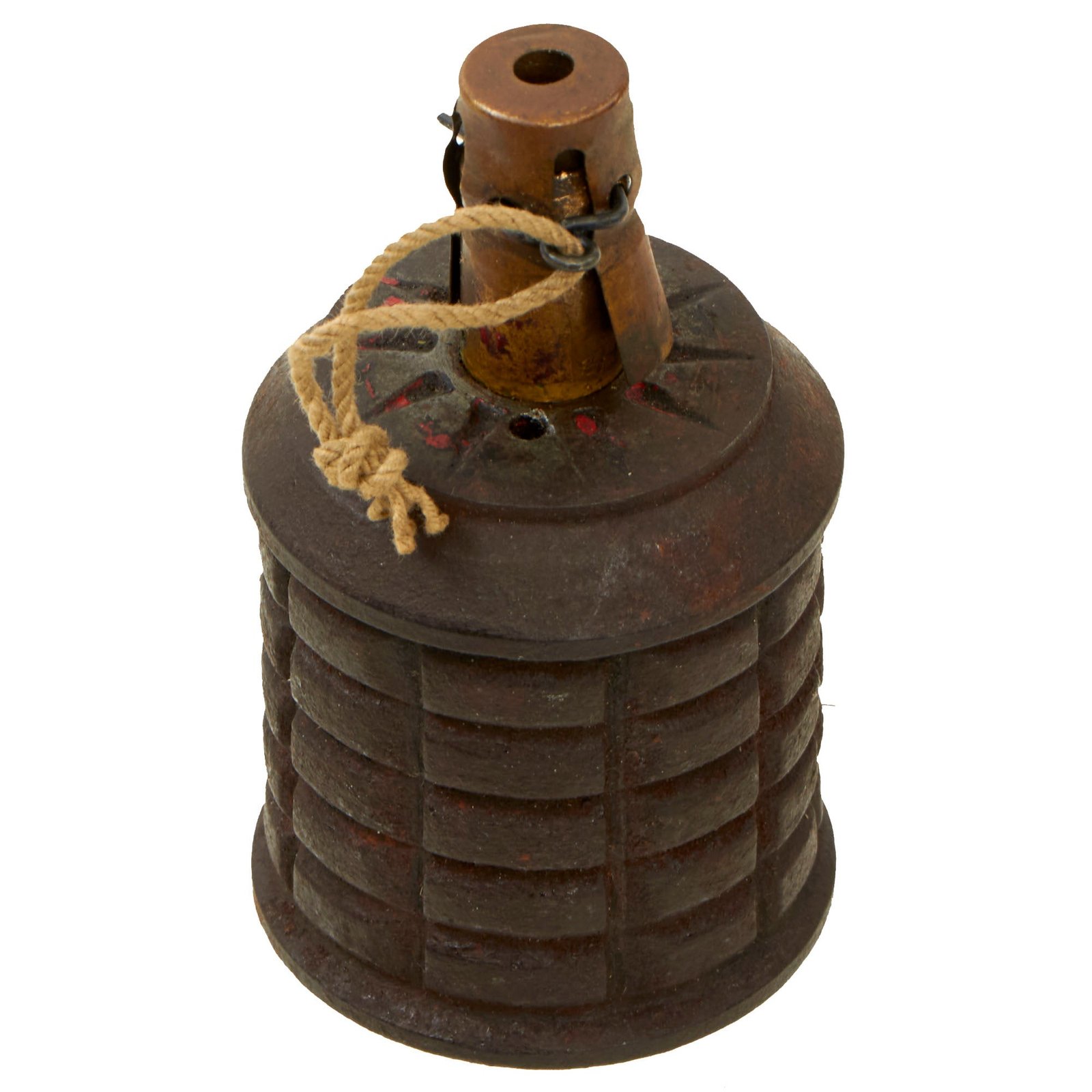 Buy Original Japanese WWII Type 97 Inert Fragmentation Hand Grenade with Fuse - dated 1940 | Original Firearms Antique For Sale