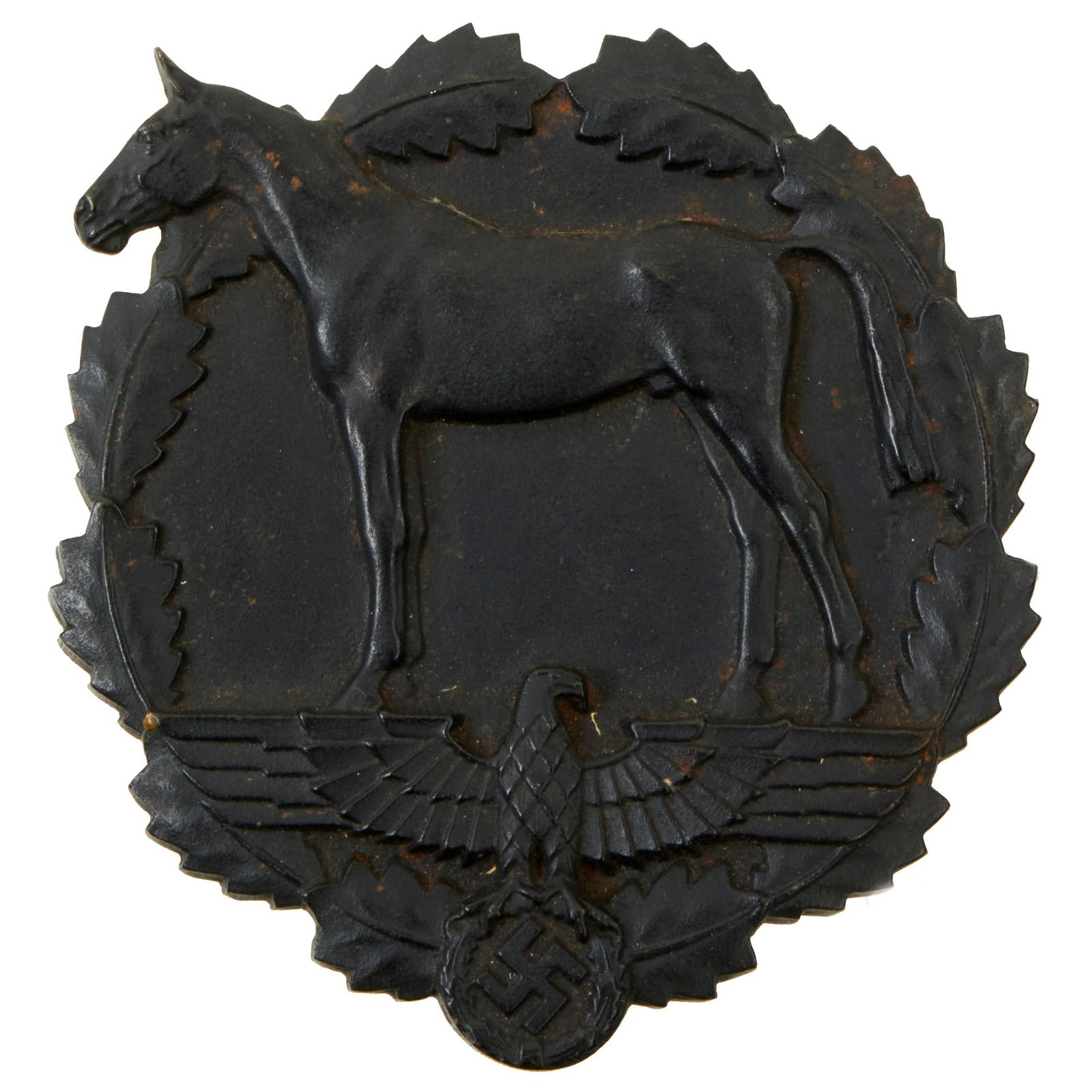 Buy Original German WWII SA Horse Table Award Plaque For Service & Donation Towards Young German Riders | Original Firearms Antique For Sale