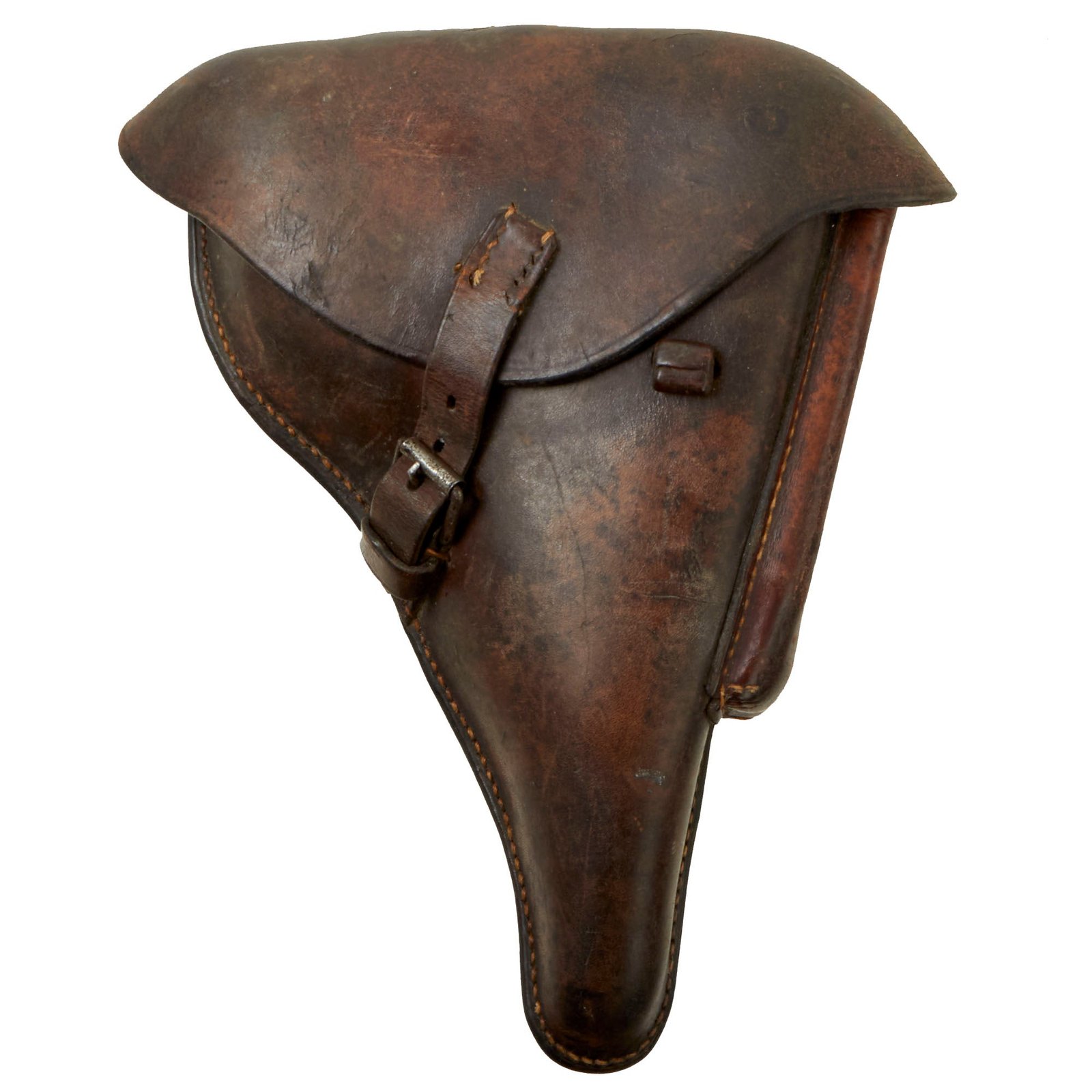 Buy Original German WWII P08 Luger Brown Leather Hardshell Holster by Karl Budischovsky & Söhne | Original Firearms Antique For Sale