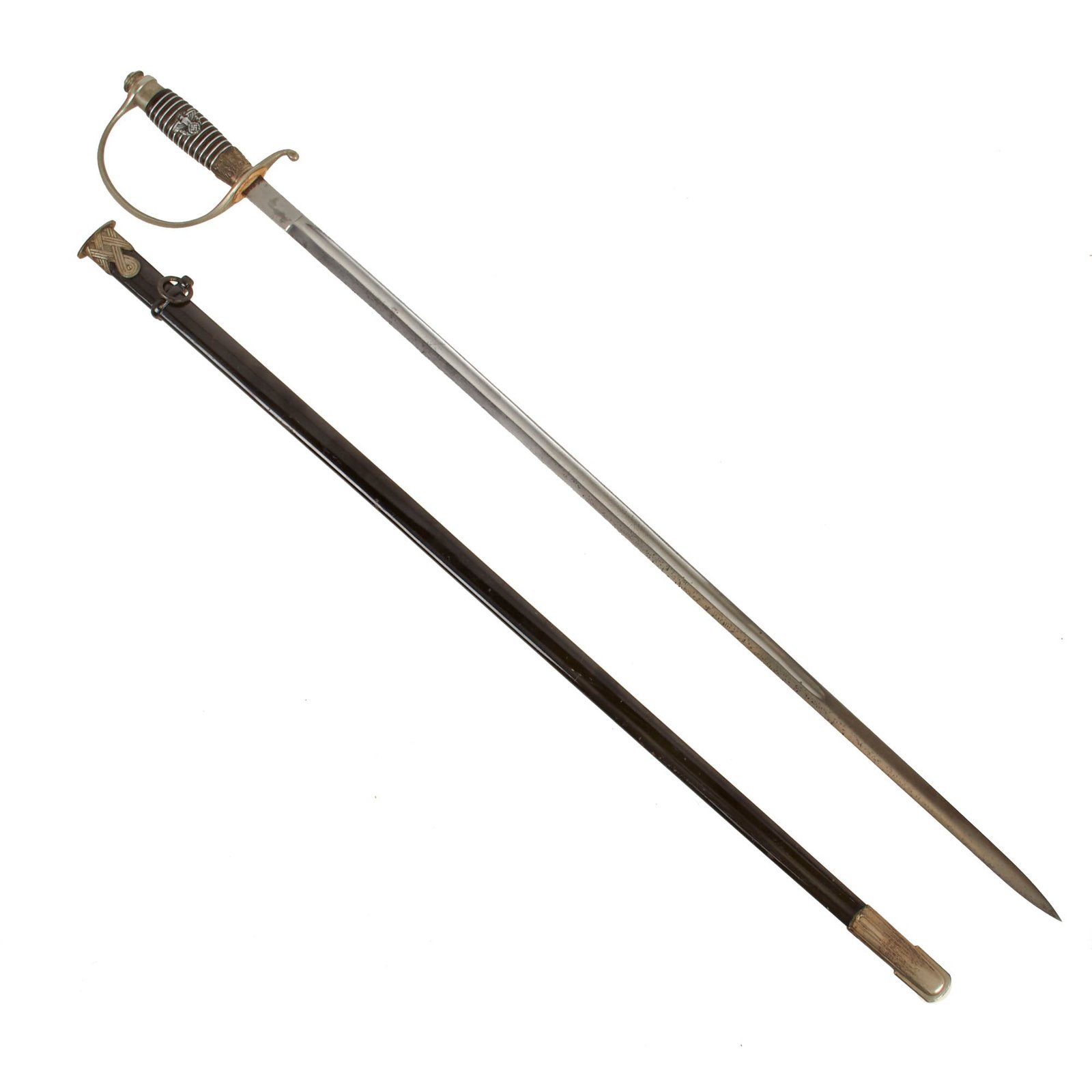 Buy Original German WWII Police Officer's Degen Dress Sword by Paul Weyersberg with Scabbard | Original Firearms Antique For Sale