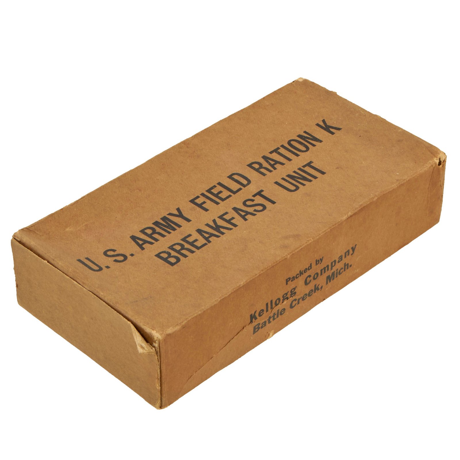 Buy Original U.S. WWII Early War Unissued K Ration Breakfast Unit by The Kellogg Co. | Original Firearms Antique For Sale