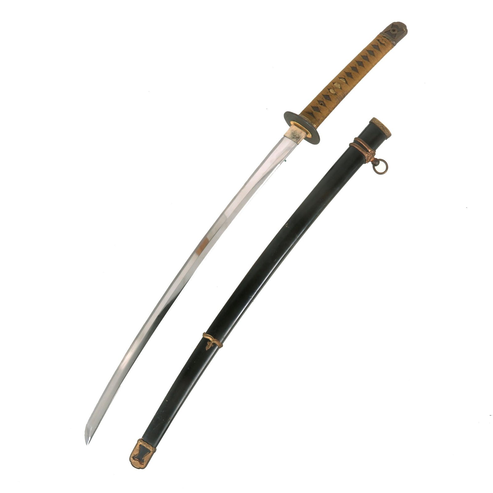 Buy Original WWII Japanese Navy Officer P1937 Kai-Gunto Katana Sword with Scabbard - Matched Number 40 | Original Firearms Antique For Sale