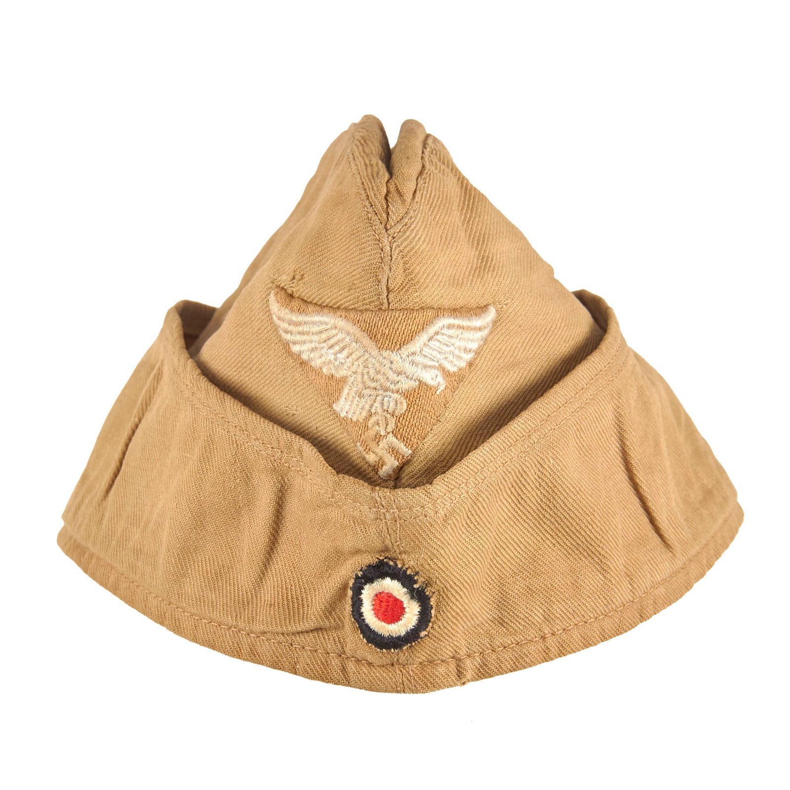 Buy Original German WWII Luftwaffe DAK Afrikakorps EM-NCO M38 Tropical Overseas Cap | Original Firearms Antique For Sale
