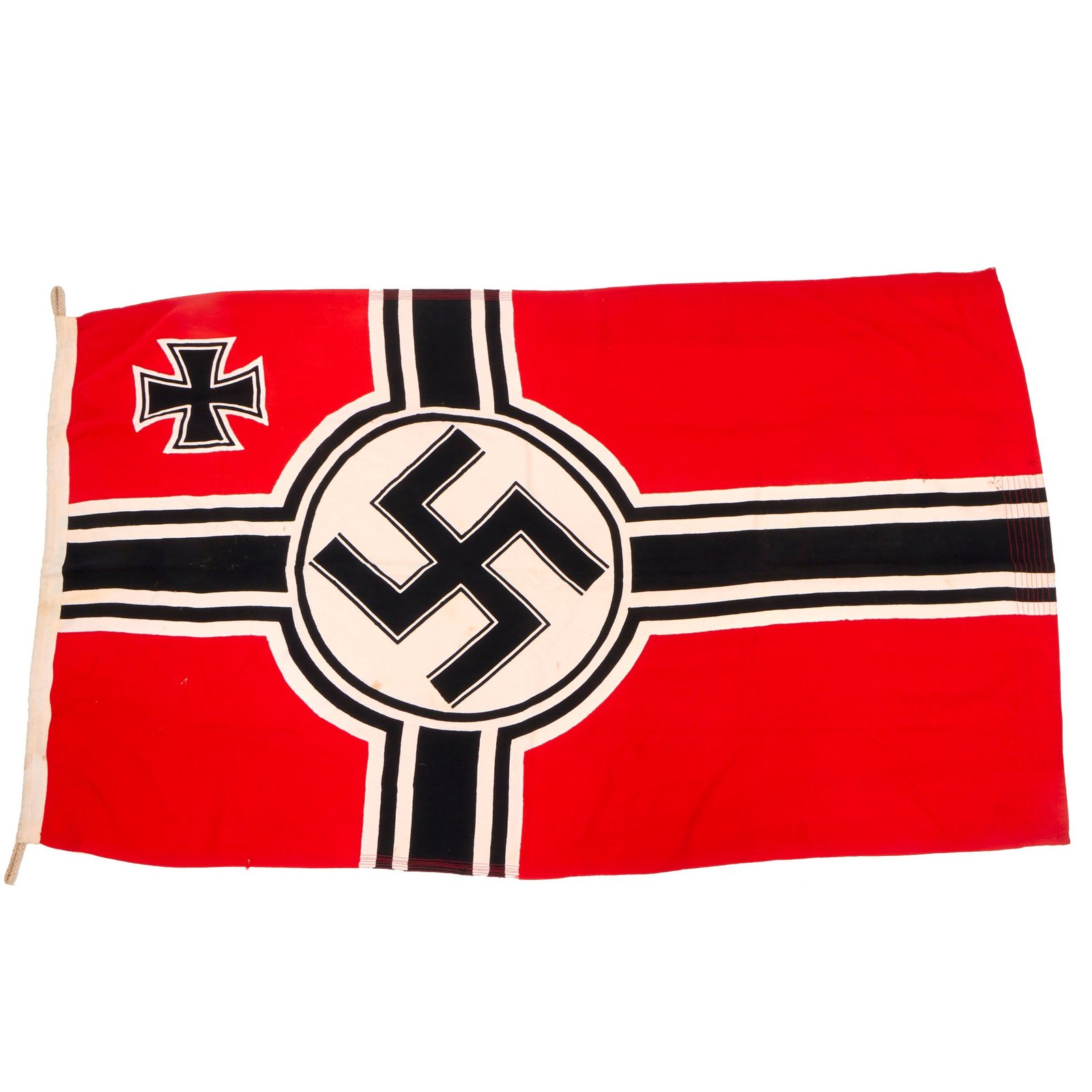 Buy Original German WWII 100cm x 170cm Battle Flag by Textildruck Arlt - Reichskriegsflagge | Original Firearms Antique For Sale