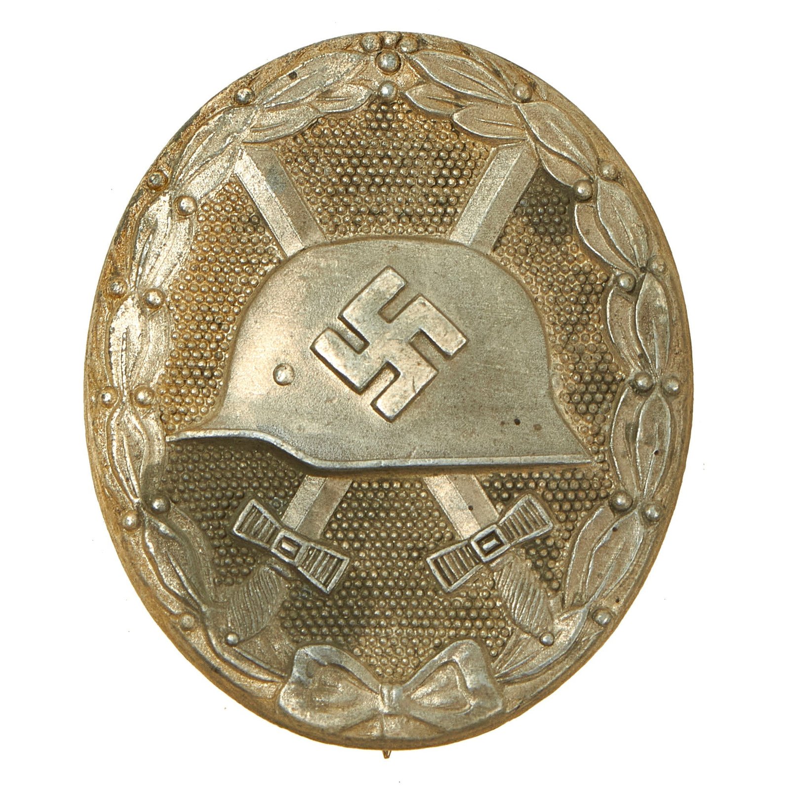 Buy Original German WWII Second Class Silver Wound Badge by Klein & Quenzer A.G - Solid Back | Original Firearms Antique For Sale