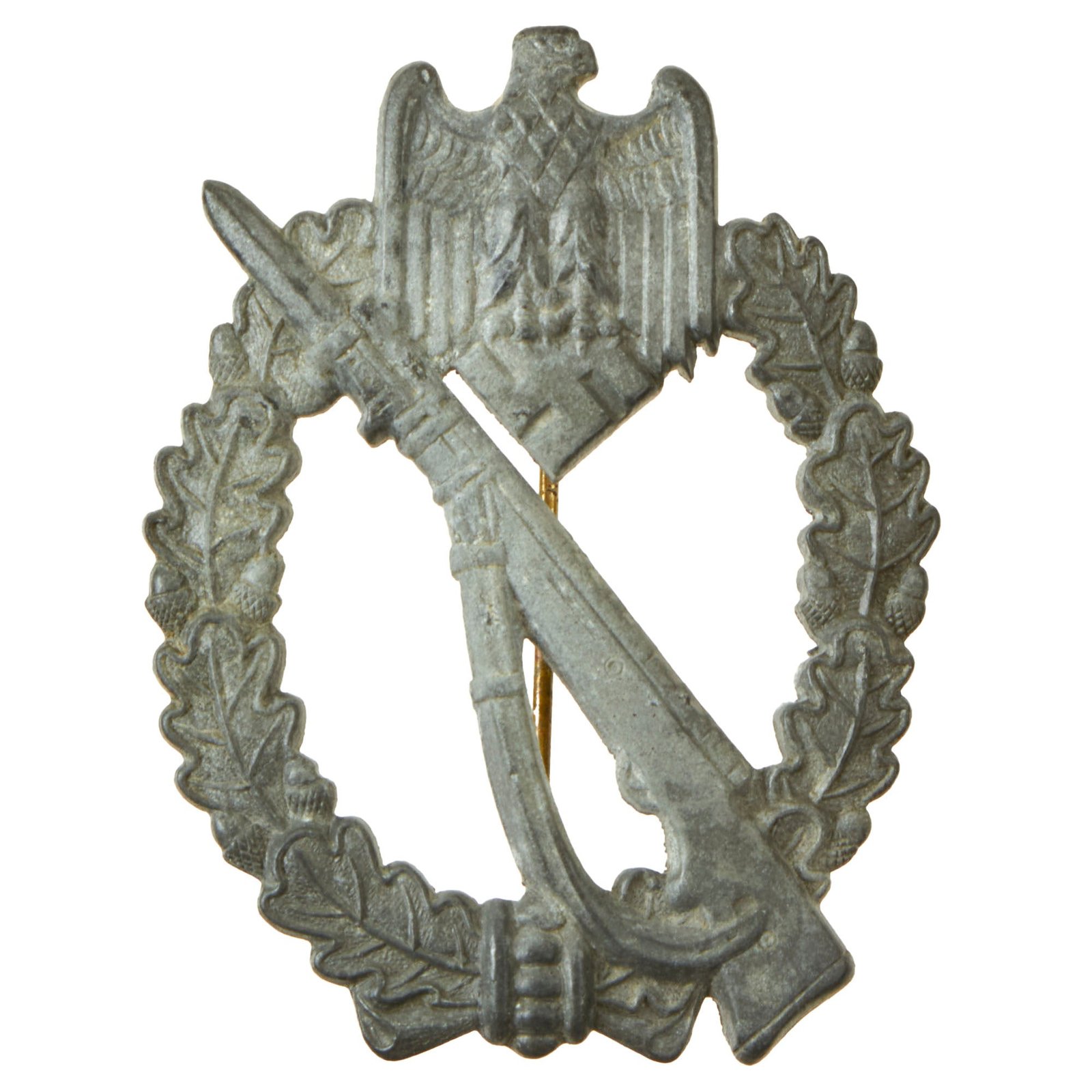 Buy Original German WWII Silver Grade Infantry Assault Badge by Adolf Scholze of Grünwald - Featured in Sascha Weber Book | Original Firearms Antique For Sale