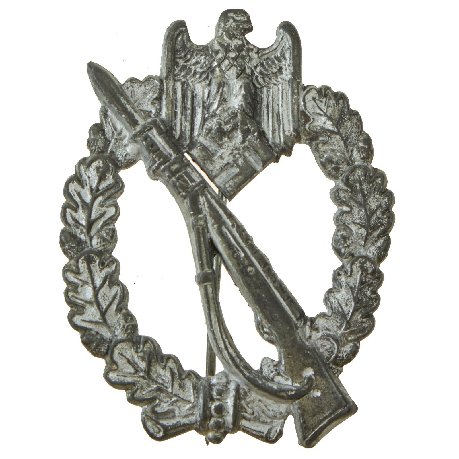 Buy Original German WWII Silver Grade Infantry Assault Badge by Friedrich Orth of Vienna - Featured in Sascha Weber Book | Original Firearms Antique For Sale