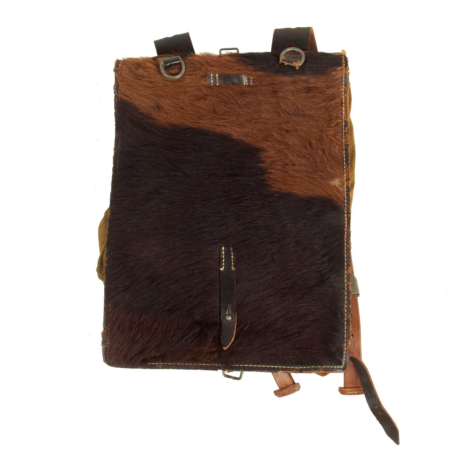 Buy Original German WWII Tornister 34 Cowhide Backpack with Shoulder Straps - RBNr Marked | Original Firearms Antique For Sale