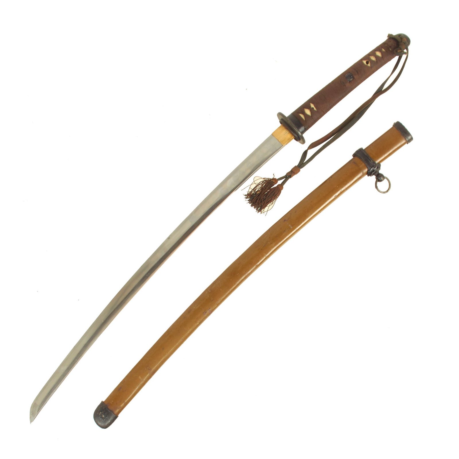 Buy Original WWII Japanese Army Officer P-1944 Rinji Seikishi Shin-Gunto Katana Sword by TOSHICHIKA with Tassel - Dated 1945 | Original Firearms Antique For Sale