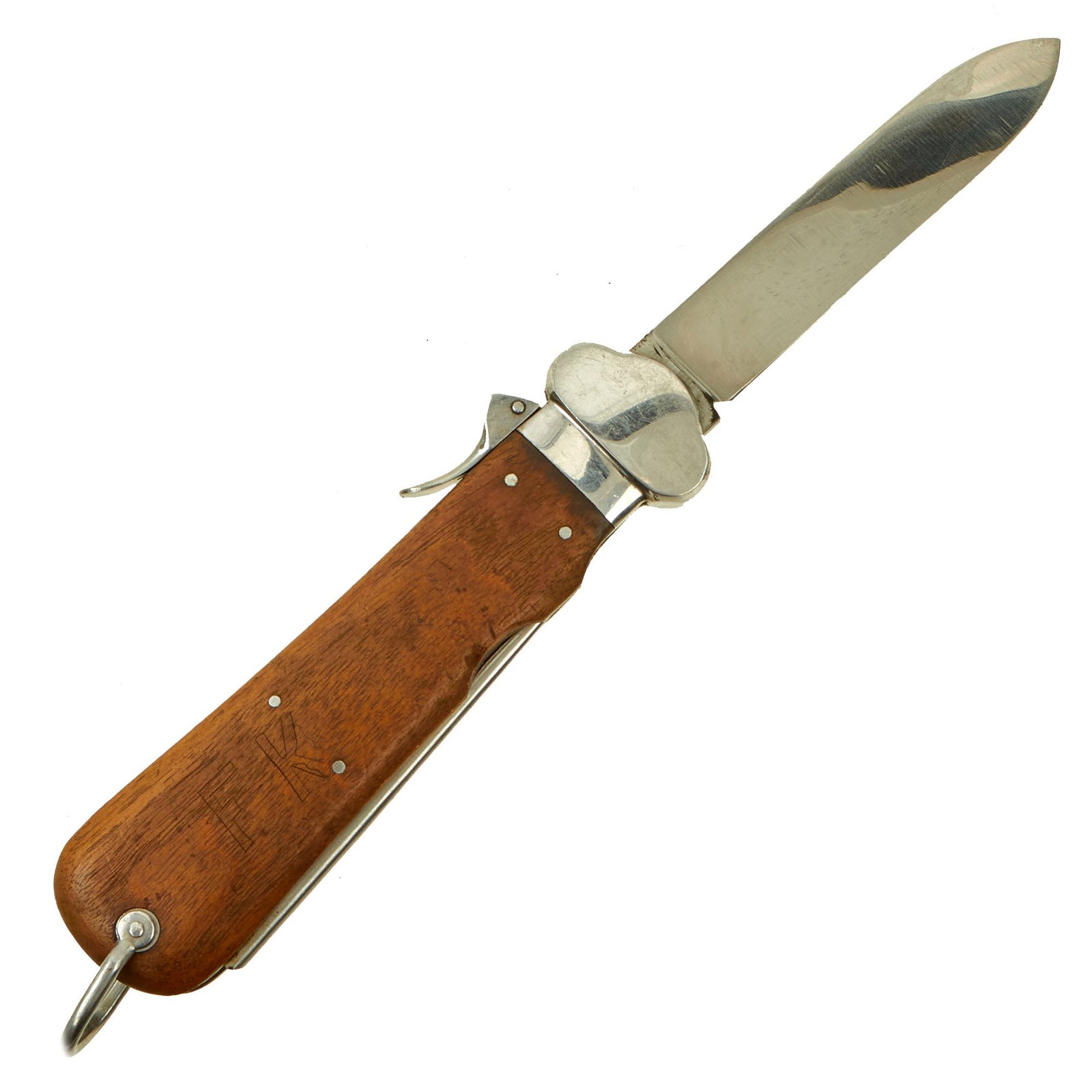 Buy Original German WWII Luftwaffe Gravity Knife by Solinger Metallwaren Fabrik with Waffen Proof - SMF | Original Firearms Antique For Sale