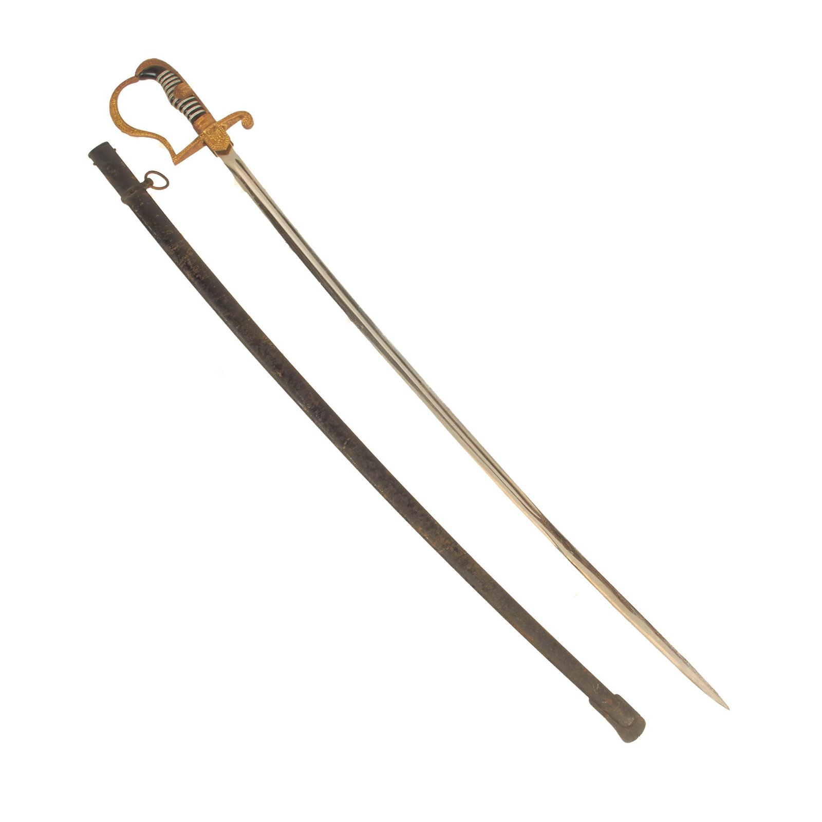 Buy Original Rare German WWII Field Marshal Series Derfflinger Pattern Dove Head Army Officer Sword by Carl Eickhorn with Scabbard | Original Firearms Antique For Sale