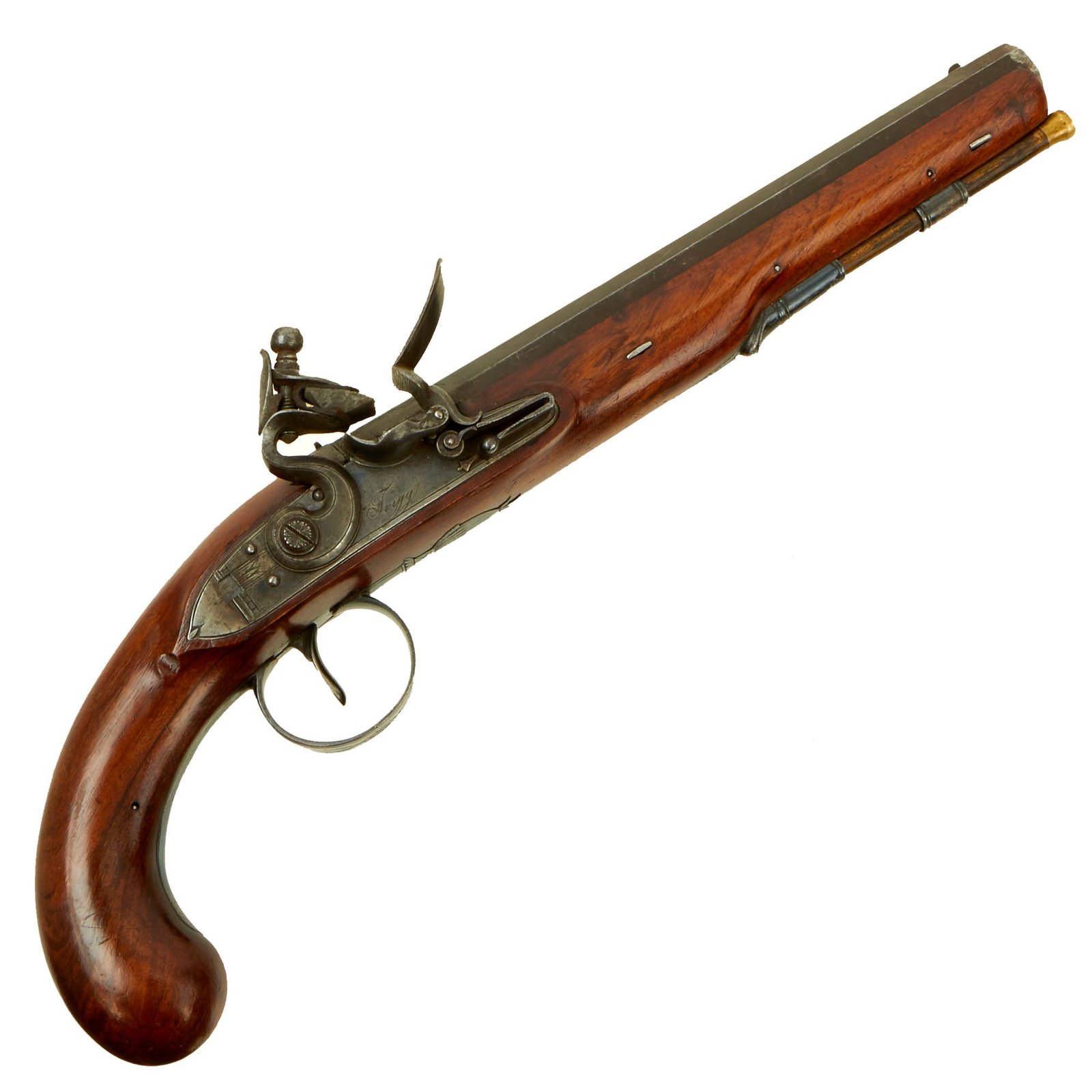 Buy Original British Napoleonic Era Officer's Private Purchase Rifled Flintlock Pistol by John Twigg of London - circa 1790 | Original Firearms Antique For Sale