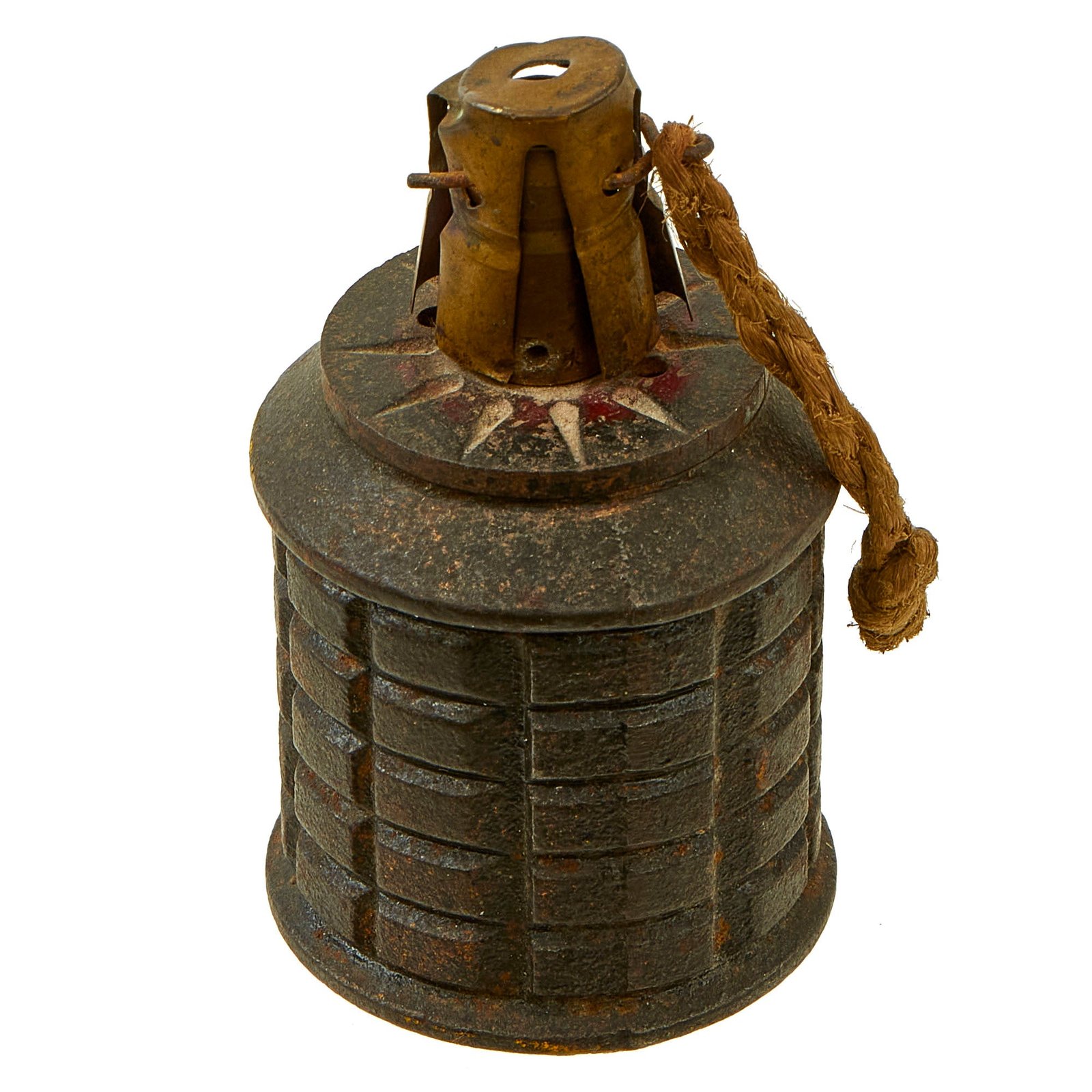 Buy Original Japanese WWII Type 97 Inert Fragmentation Hand Grenade with Fuse - dated 1941 | Original Firearms Antique For Sale