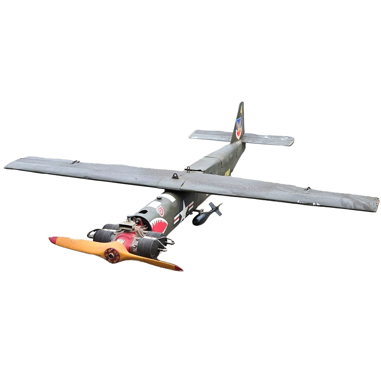Buy Original U.S. Cold War Radioplane OQ-19D Target Drone RCAT with McCulloch O-100-1 Engine & Practice Bombs | Original Firearms Antique For Sale