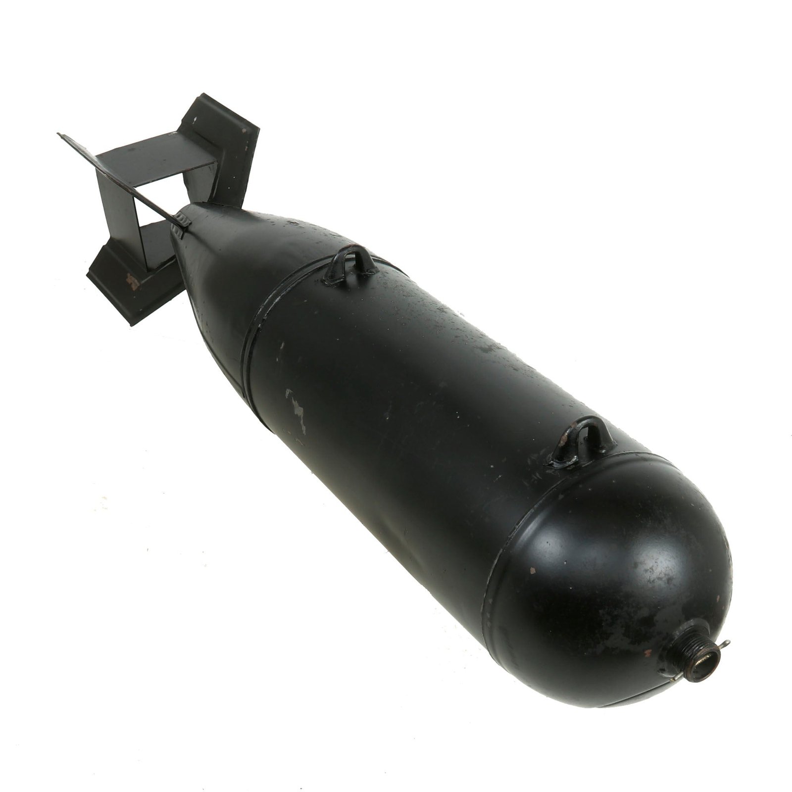 Buy Original U.S. Cold War Navy Practice Bomb MK15 Mod 4 Painted Black - Inert | Original Firearms Antique For Sale