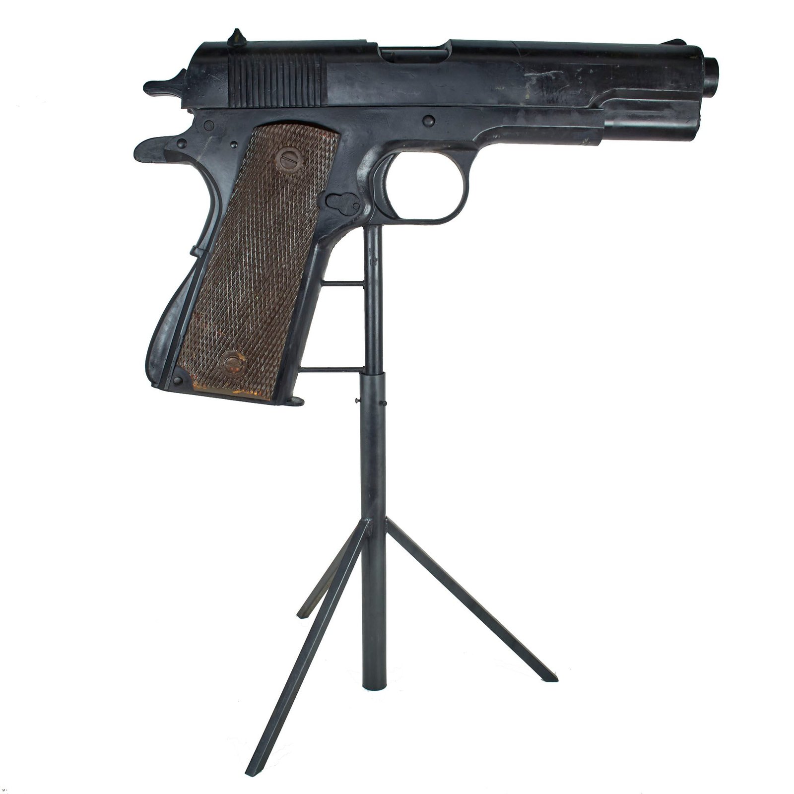 Buy Original U.S. Oversized M-1911A1 Classroom Trainer with Functioning Slide & Magazine on Stand | Original Firearms Antique For Sale