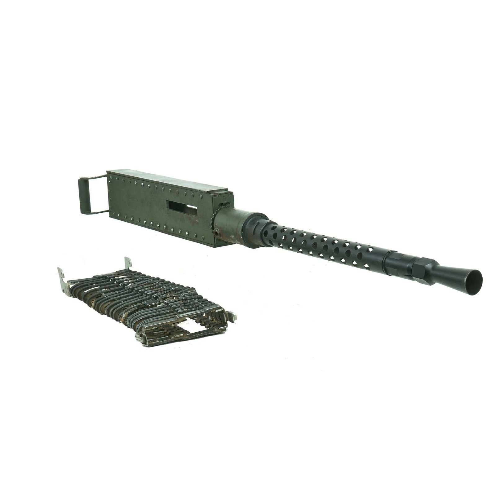 Buy Original U.S. WWII Type ANM2 Aircraft Browning .50 Caliber Prop Display Machine Gun with Damaged Left Hand Feed Chute | Original Firearms Antique For Sale