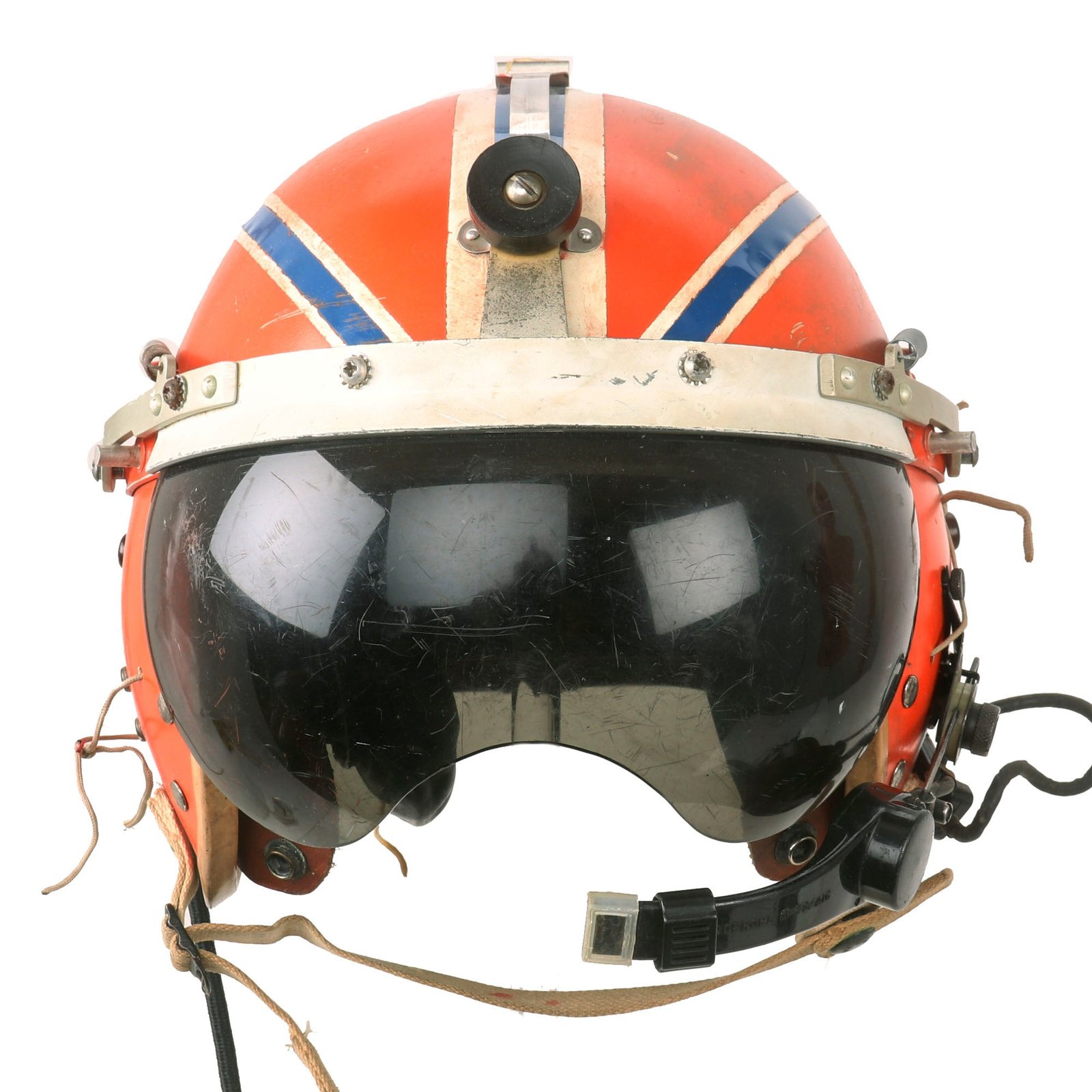 Buy Original U.S. Cold War Air Force P-4A Flight Helmet with Paint Scheme by General Textile Mills -  Dated 1957 | Original Firearms Antique For Sale