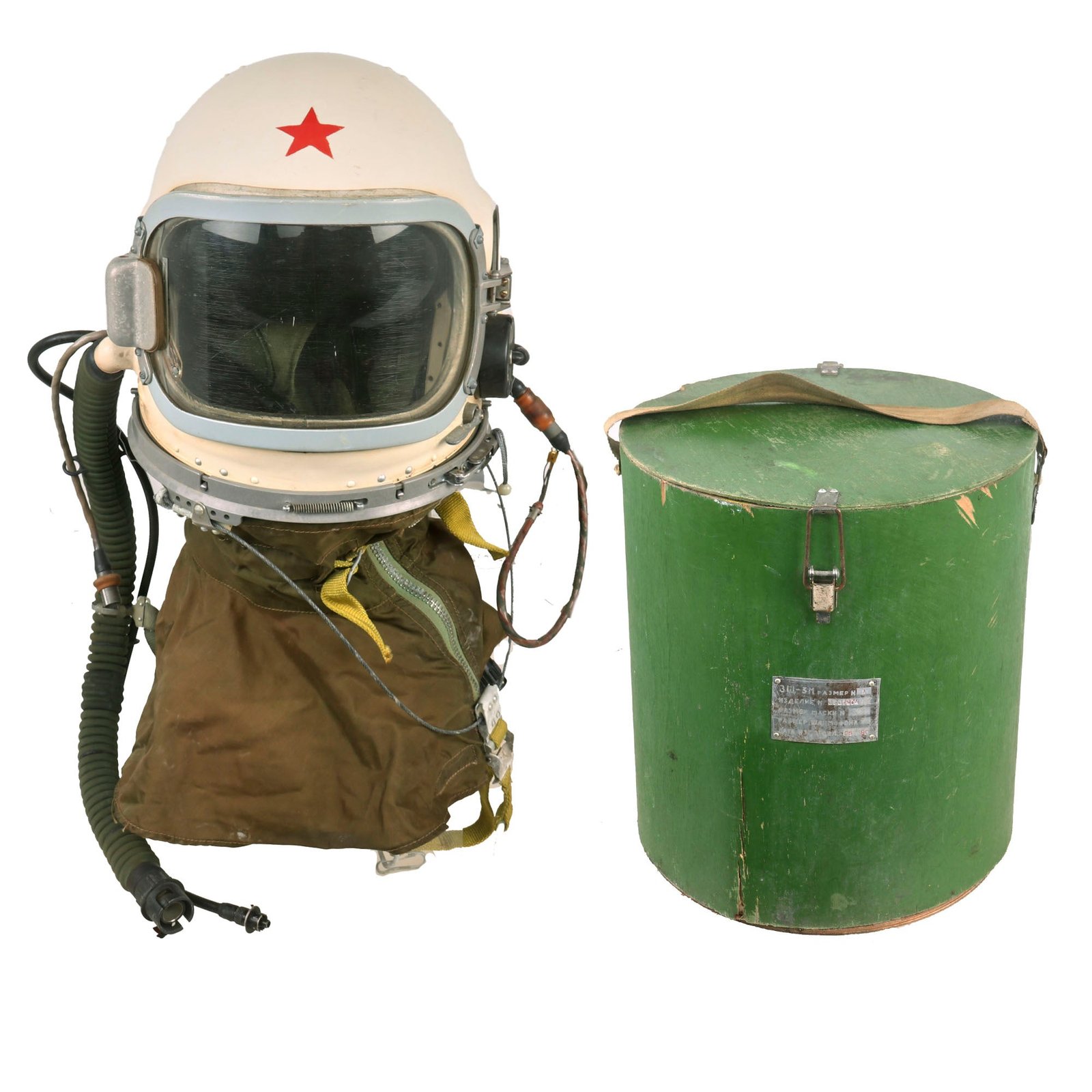 Buy Original Cold War Soviet MIG Jet Fighter GSH-6 High Altitude Flying Helmet with Case | Original Firearms Antique For Sale