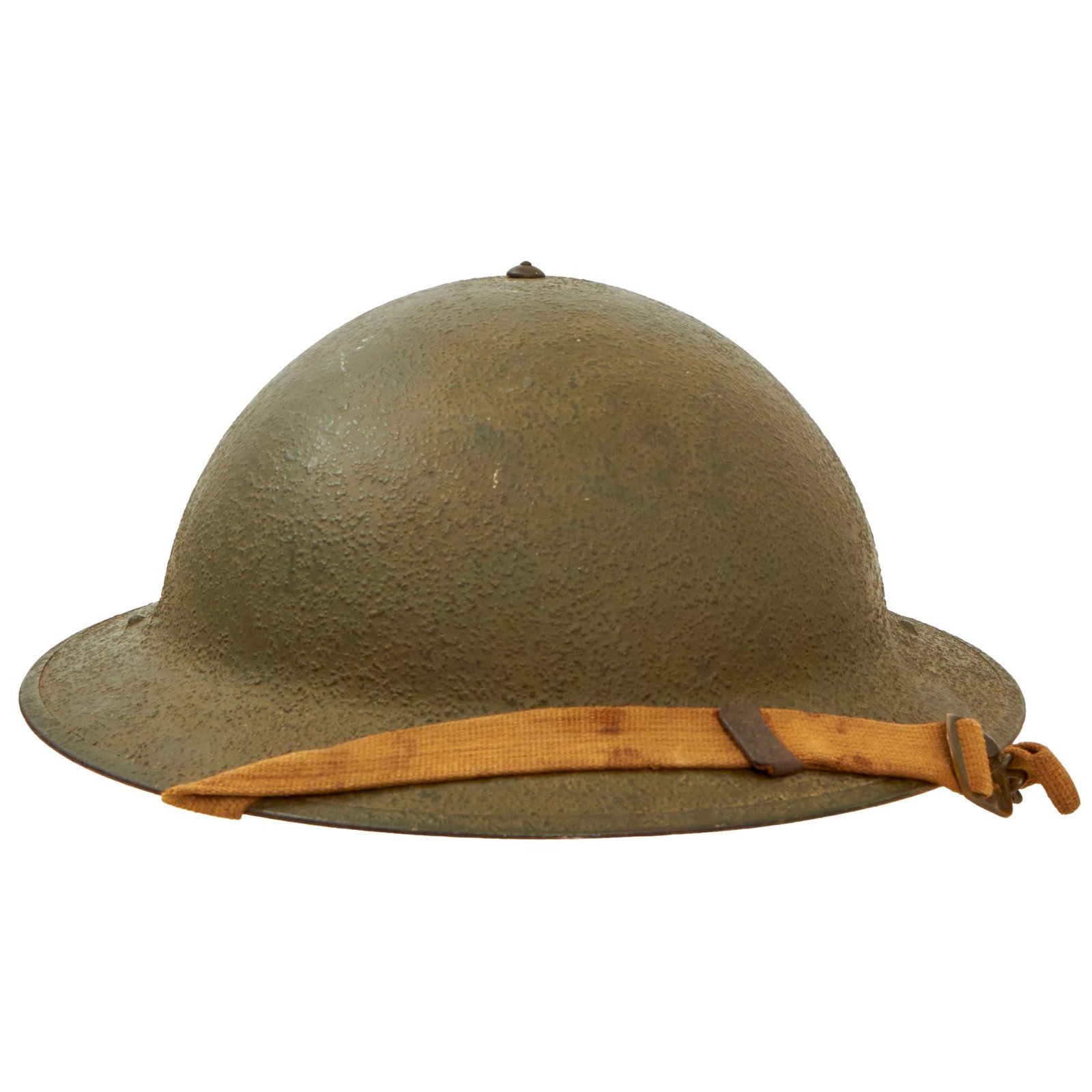 Buy Original U.S. WWII Complete M1917A1 Kelly Helmet with Textured Paint | Original Firearms Antique For Sale