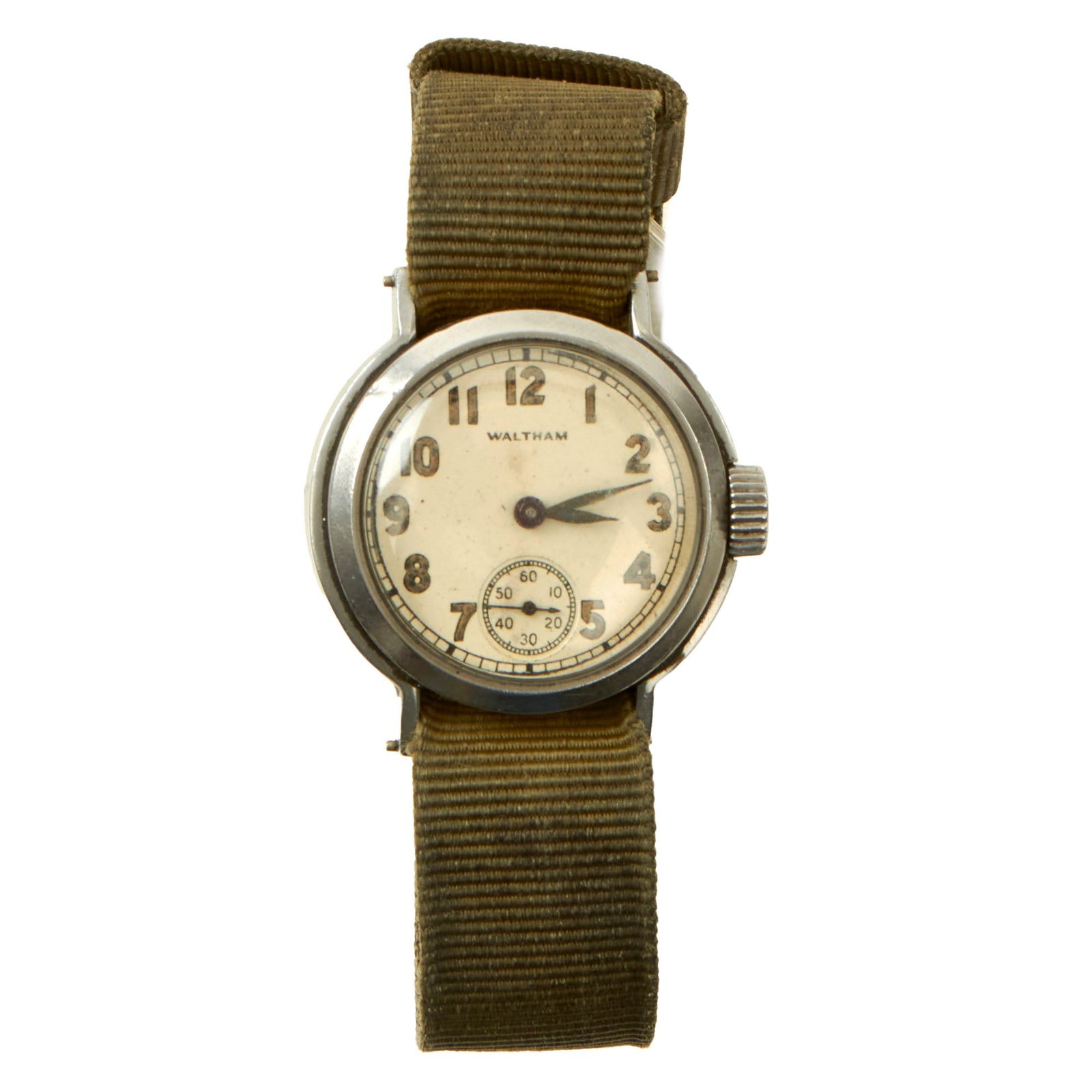 Buy Original U.S. WWII Ordnance Department Wrist Watch by Waltham - Fully Functional | Original Firearms Antique For Sale