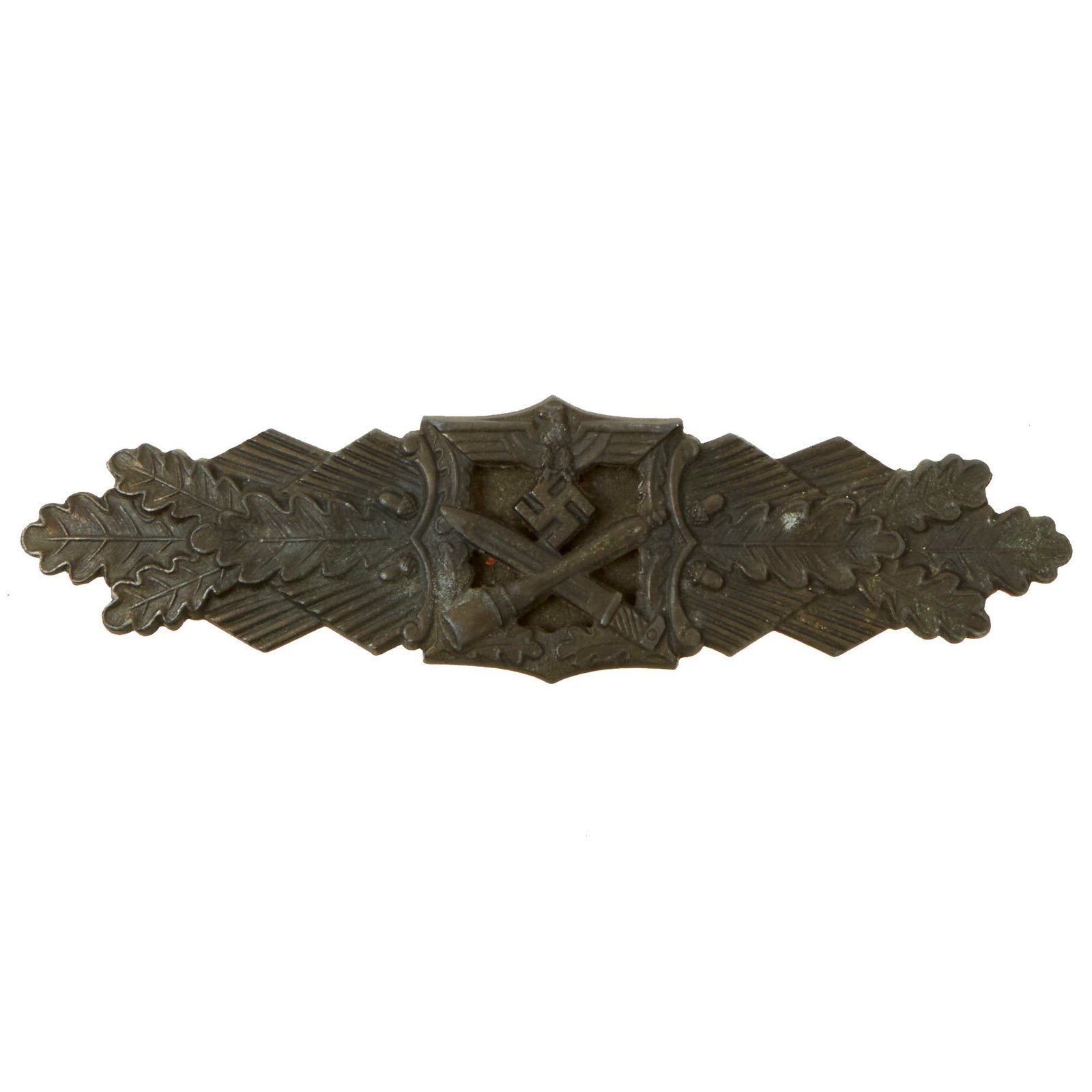 Buy Original German WWII Close Combat Clasp in Bronze by Josef Feix & Söhne of Gablonz - Missing Pin Catch | Original Firearms Antique For Sale